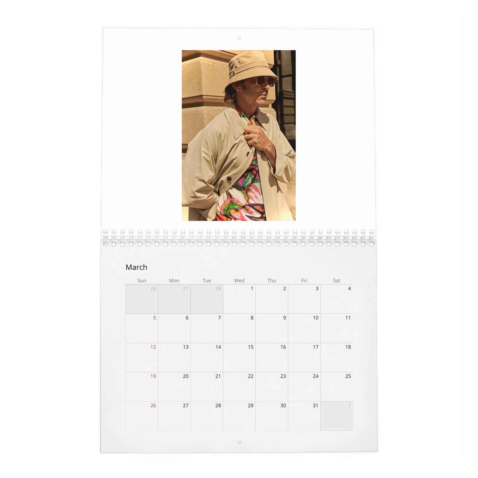 03 Lee Pace - Doesn't Owe You Anything 2027 Wall Calendar