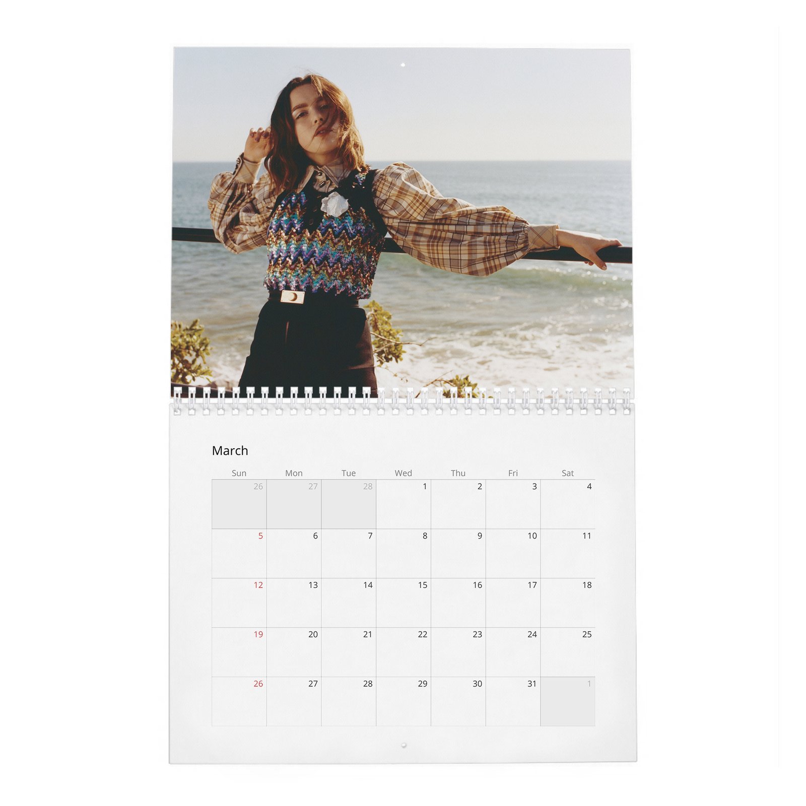 03 Kiernan Shipka - Flaunt 2027 Wall Calendar