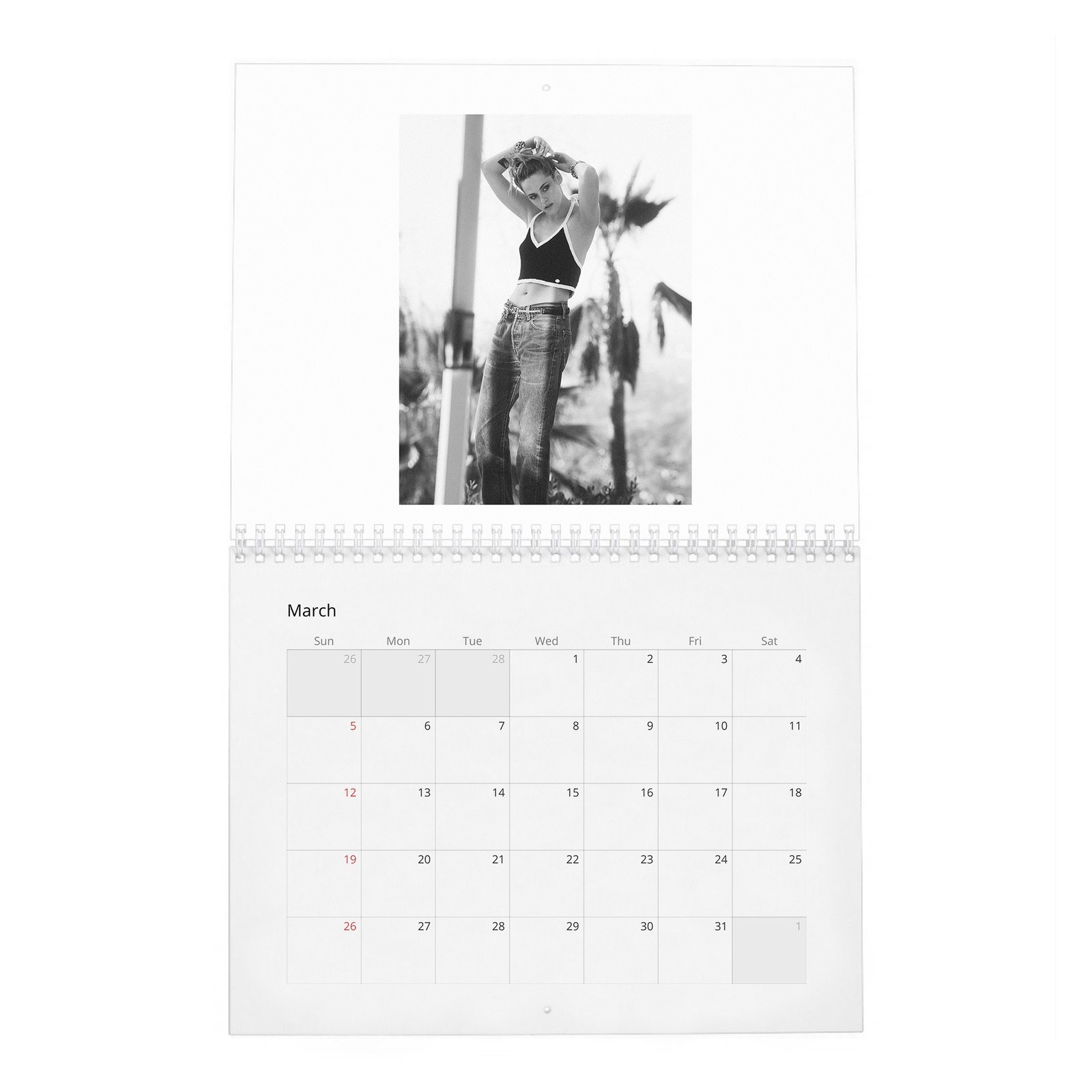 Kristen Stewart - On Playing Princess Diana 2027 Wall Calendar