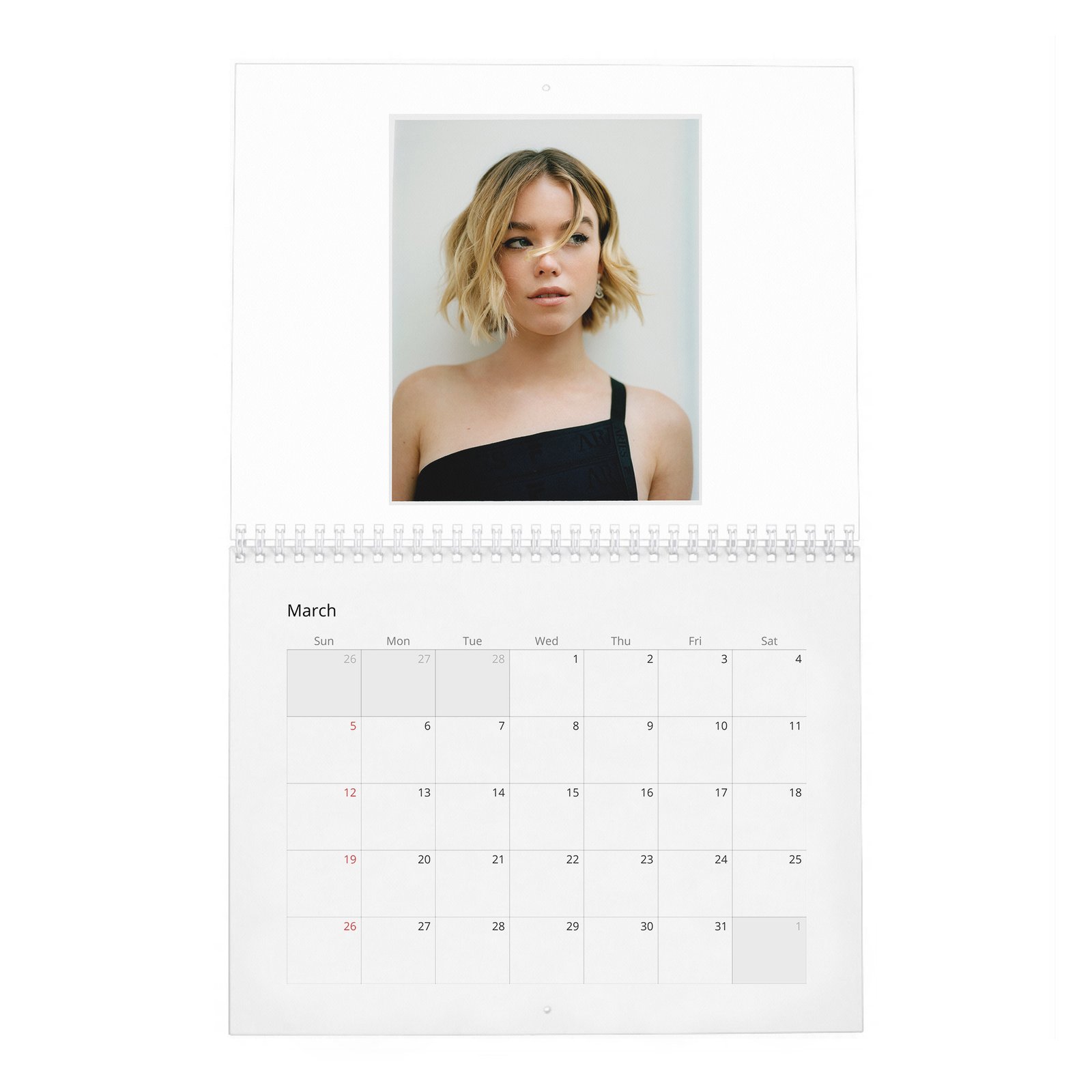 03 Milly Alcock - Flaunt 2027 Wall Calendar