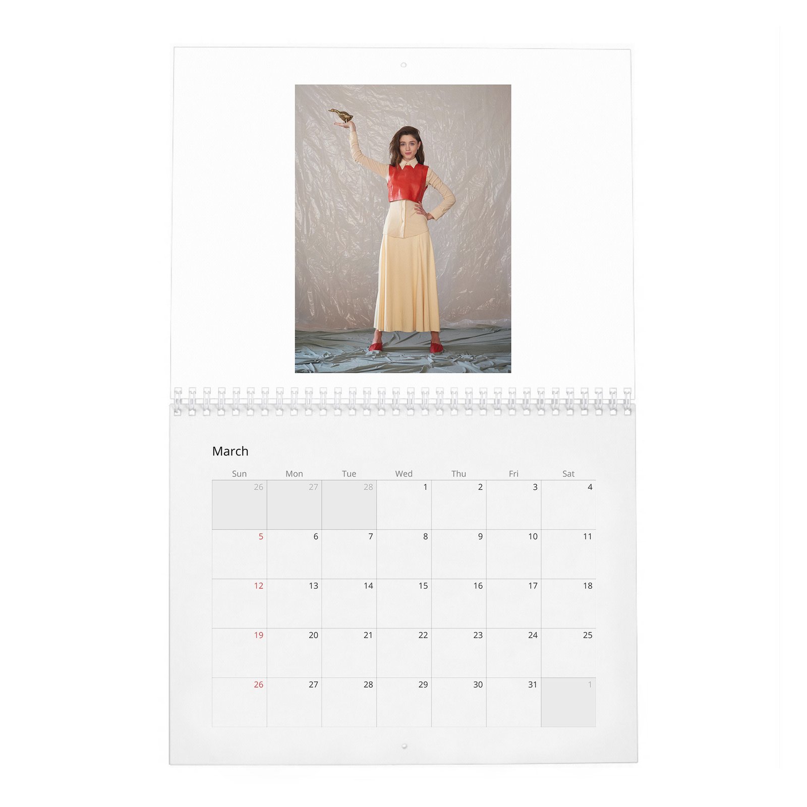 03 Natalia Dyer - Inner Child 2027 Wall Calendar