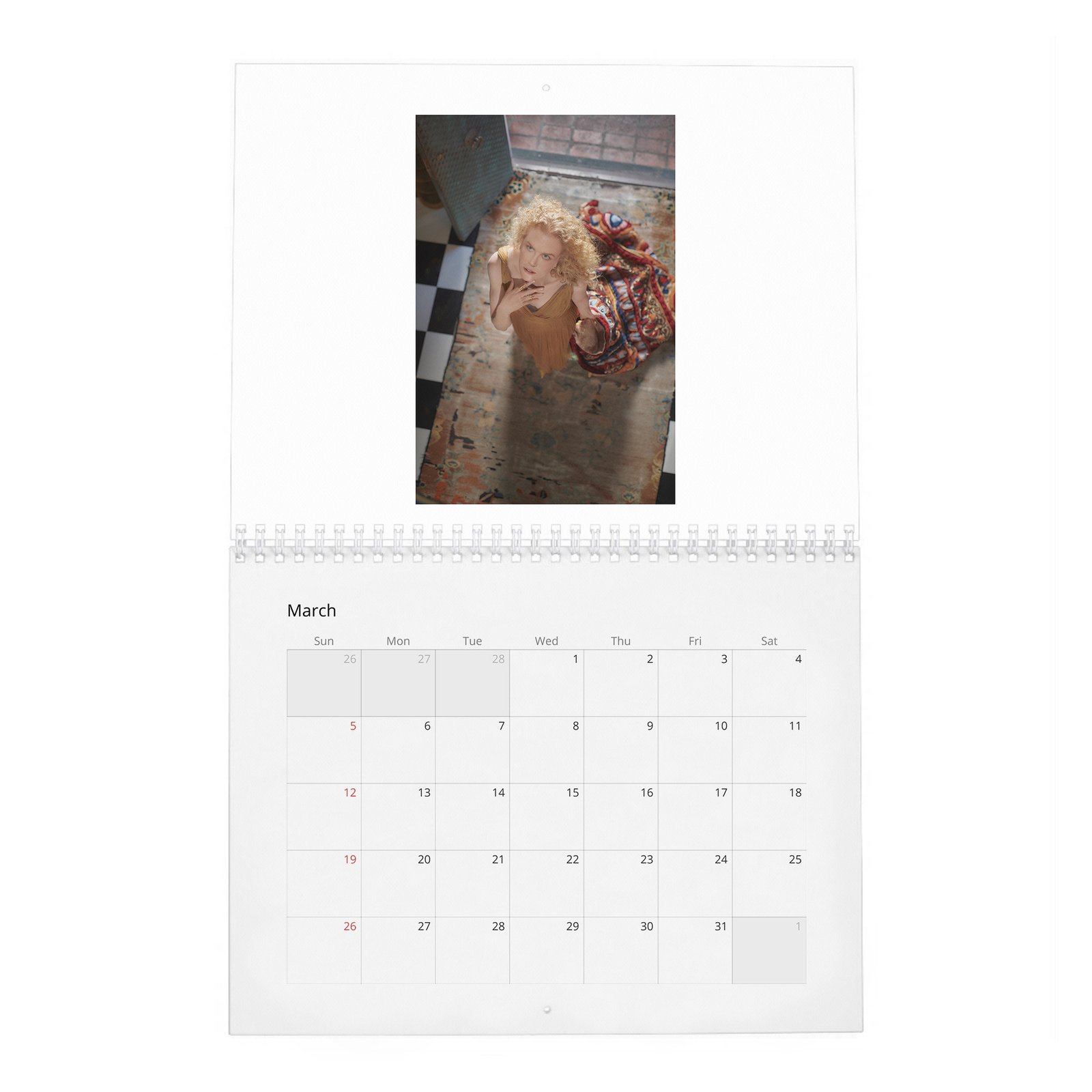 03 Nicole Kidman - The Golden Age Of 2027 Wall Calendar