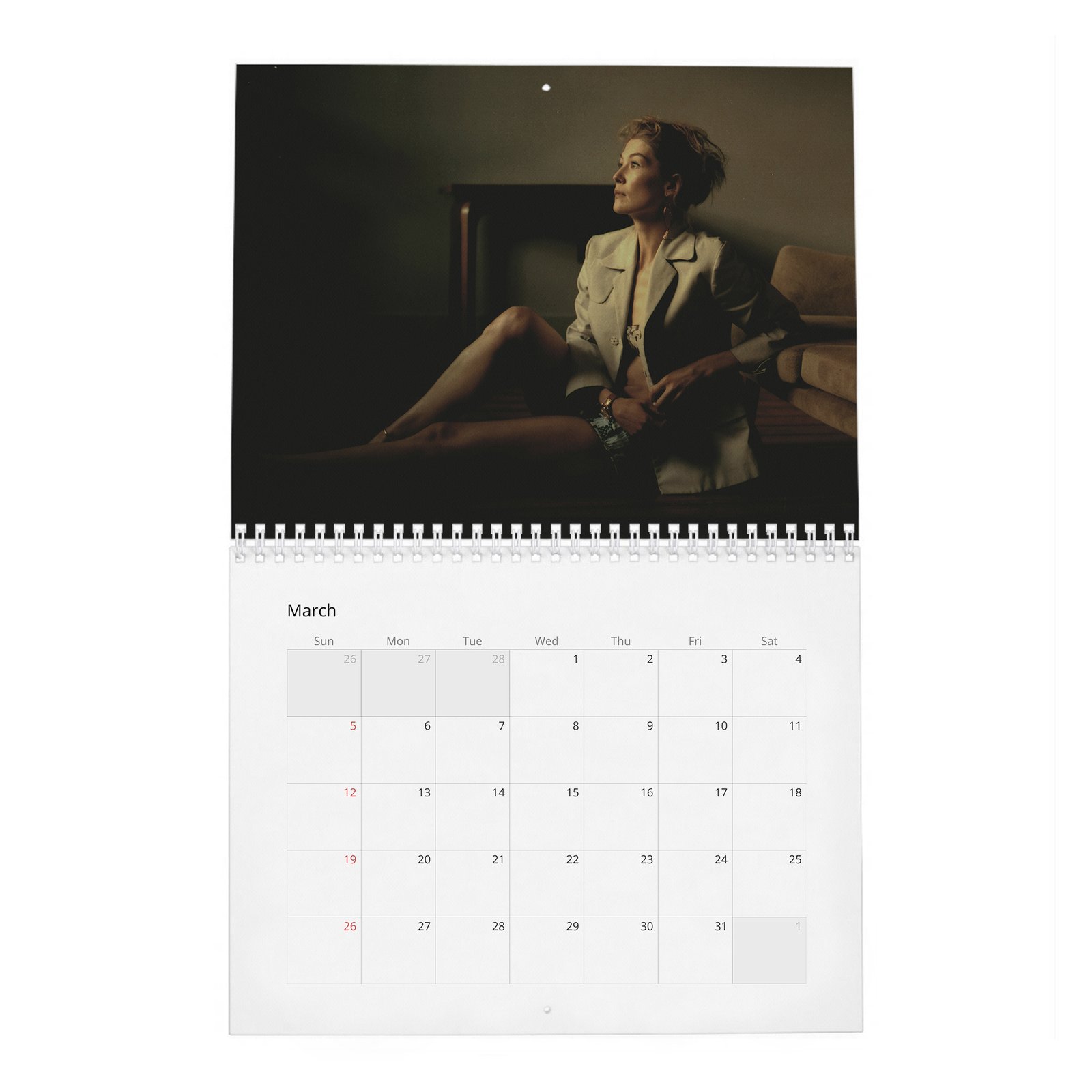 03 Rosamund Pike - Flaunt 2027 Wall Calendar