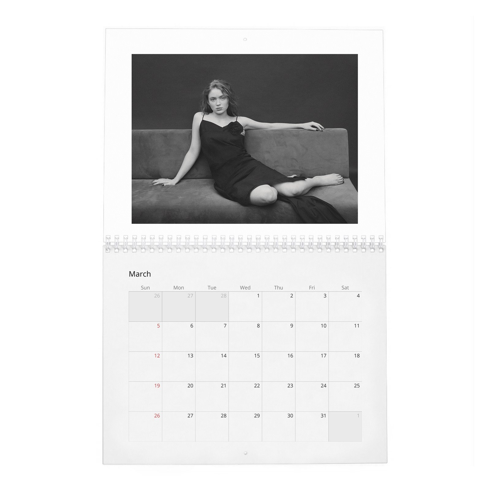 03 Sadie Sink - Bold Discretion 2027 Wall Calendar