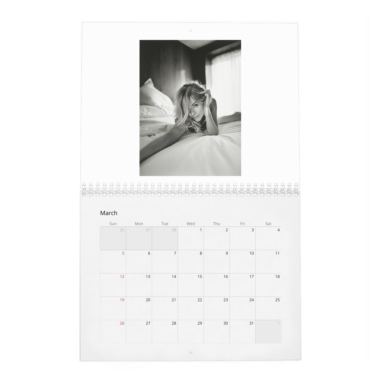Sienna Miller - In Bed With Sienna 2027 Wall Calendar