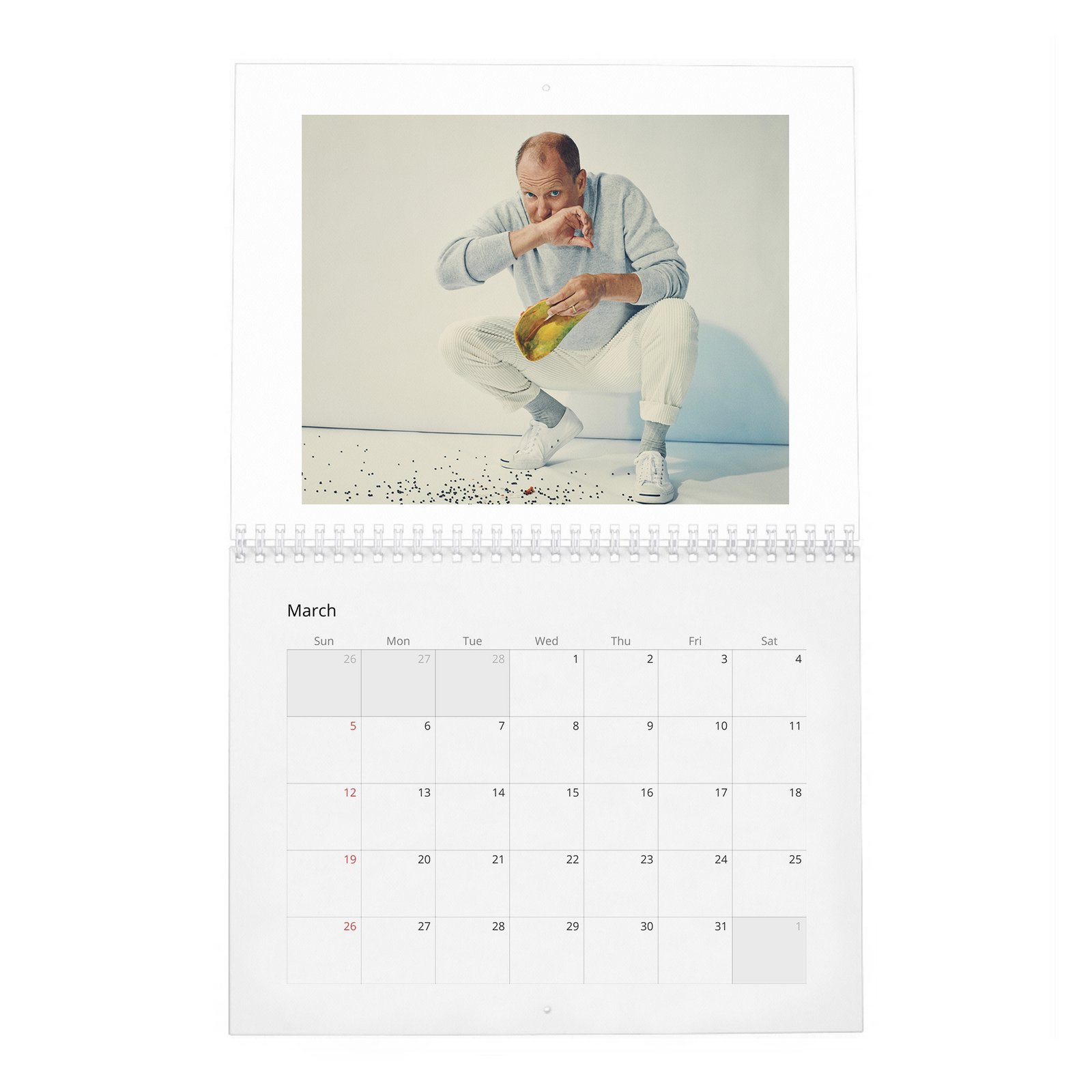 03 Woody Harrelson - Light Up 2027 Wall Calendar