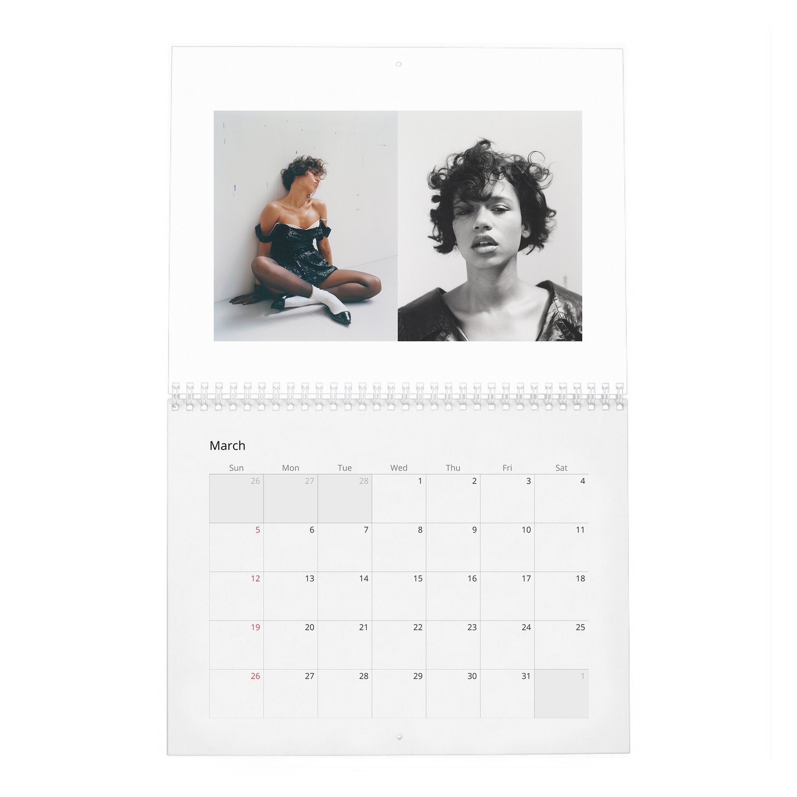 03 Taylor Russell - The Face 2027 Wall Calendar