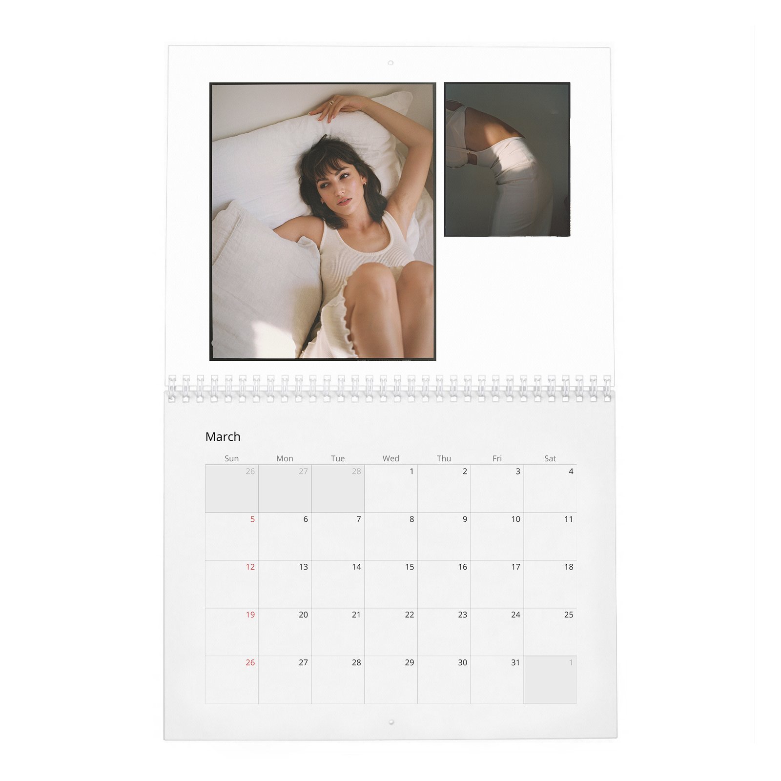 03 Ursula Corbero - Laterals 2027 Wall Calendar
