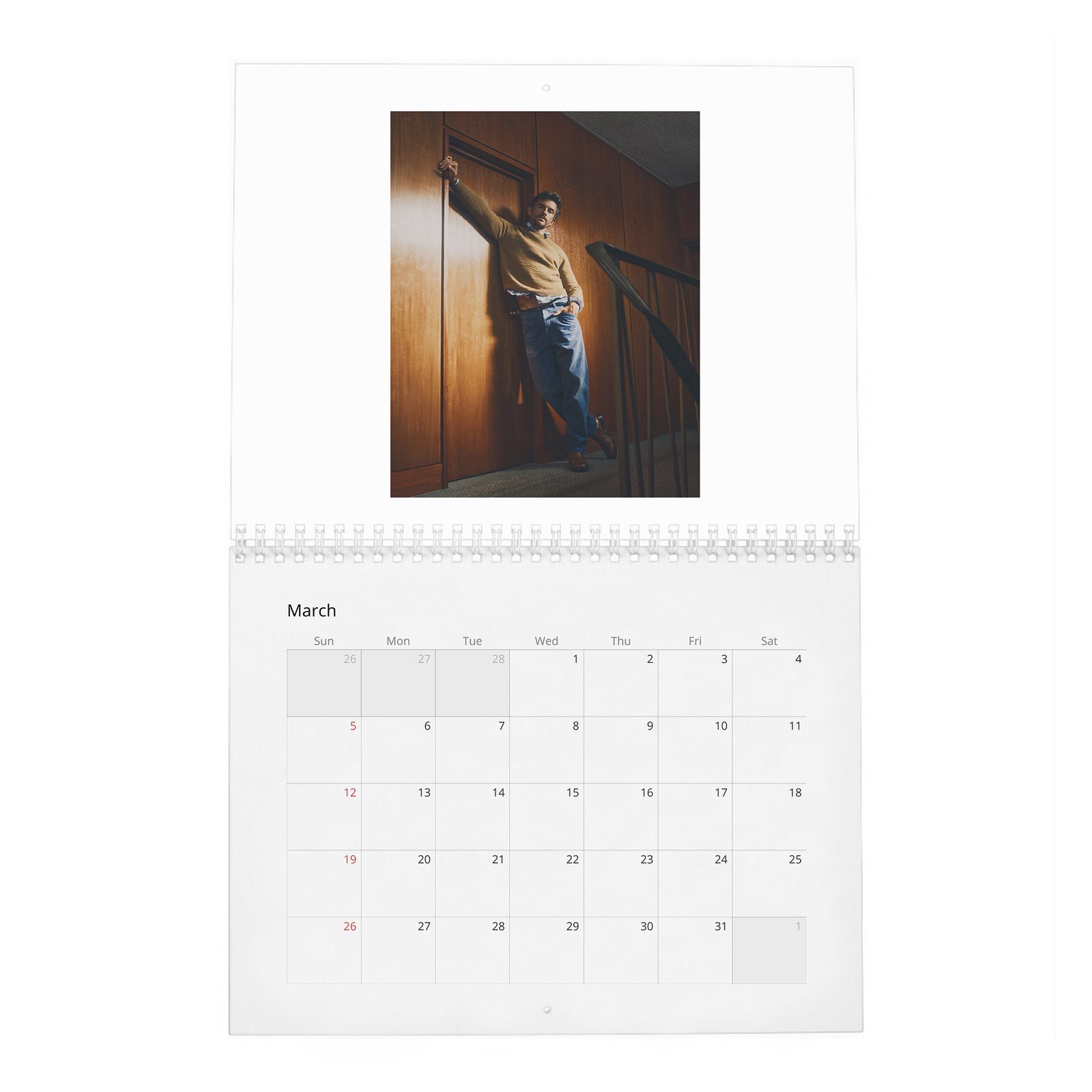 Jonathan Bailey - The Gentleman 2027 Wall Calendar