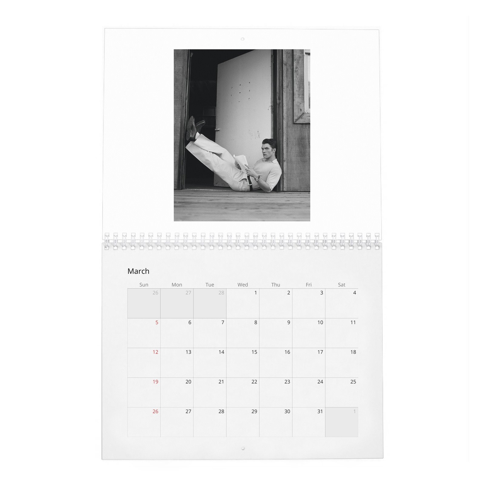 03 Connor Storrie - The Portrait Of A Star 2027 Wall Calendar