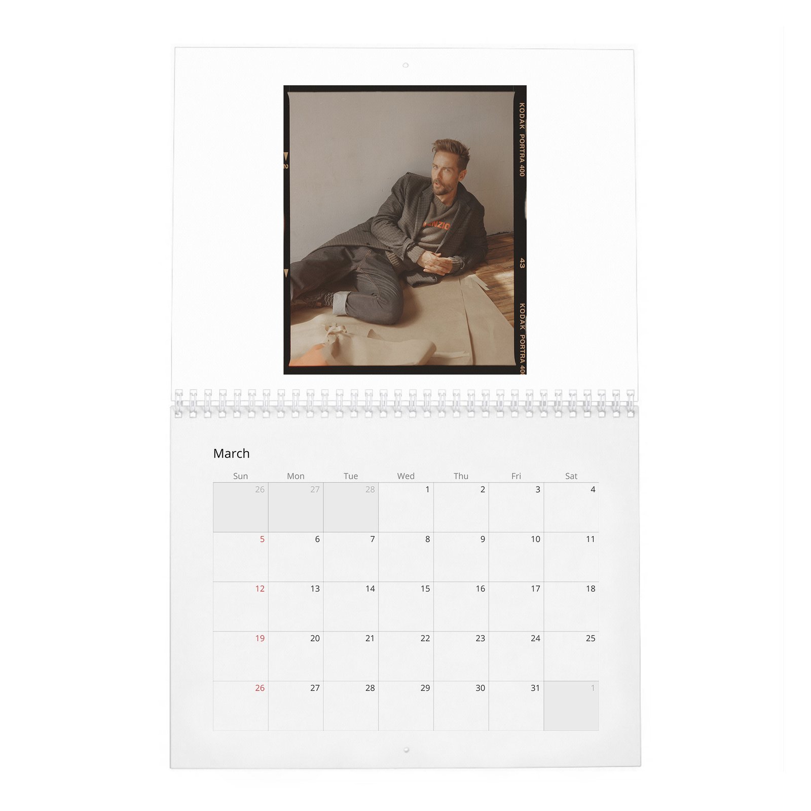 03 Tom Mison - Laterals 2027 Wall Calendar