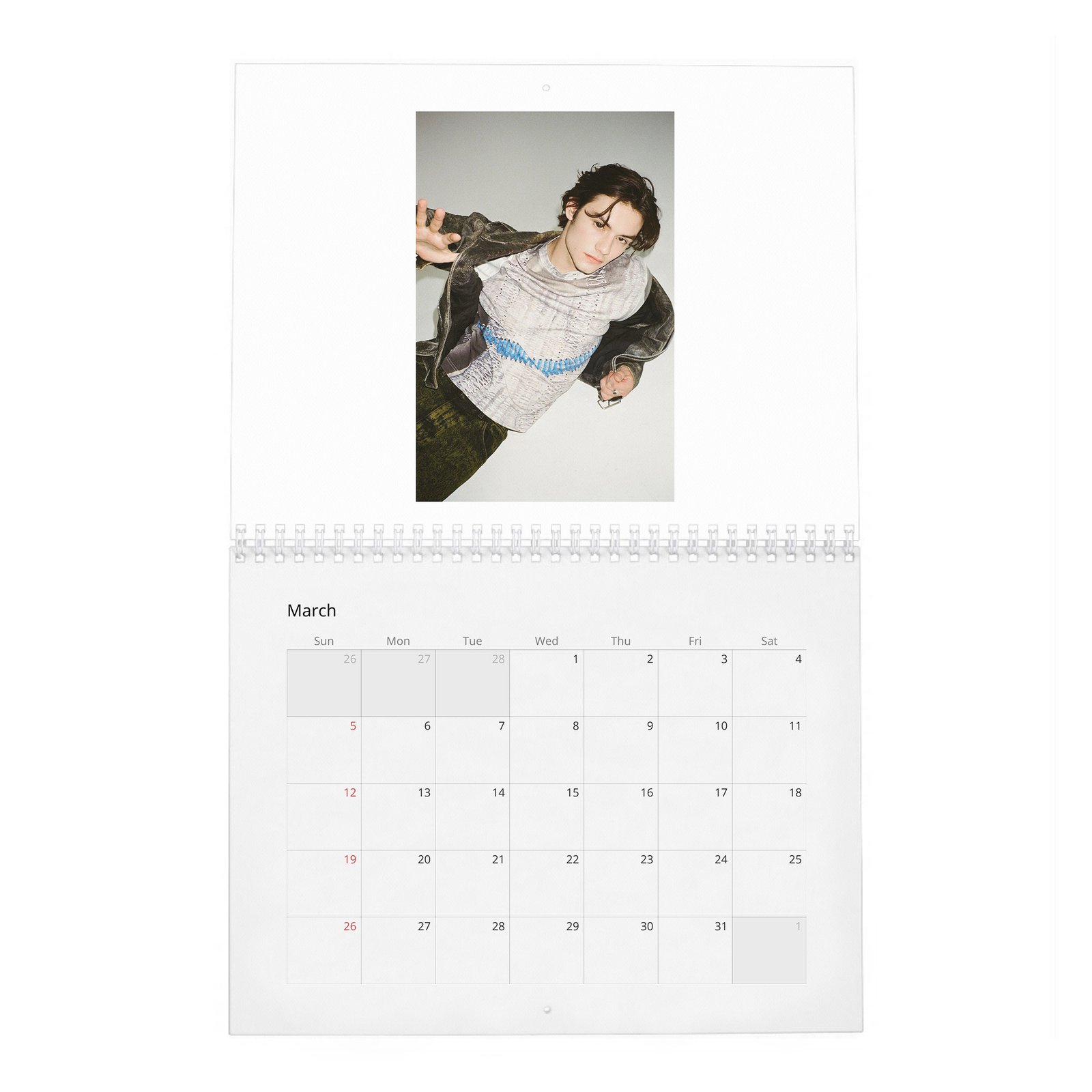 Louis Partridge - Rises And Shines 2027 Wall Calendar