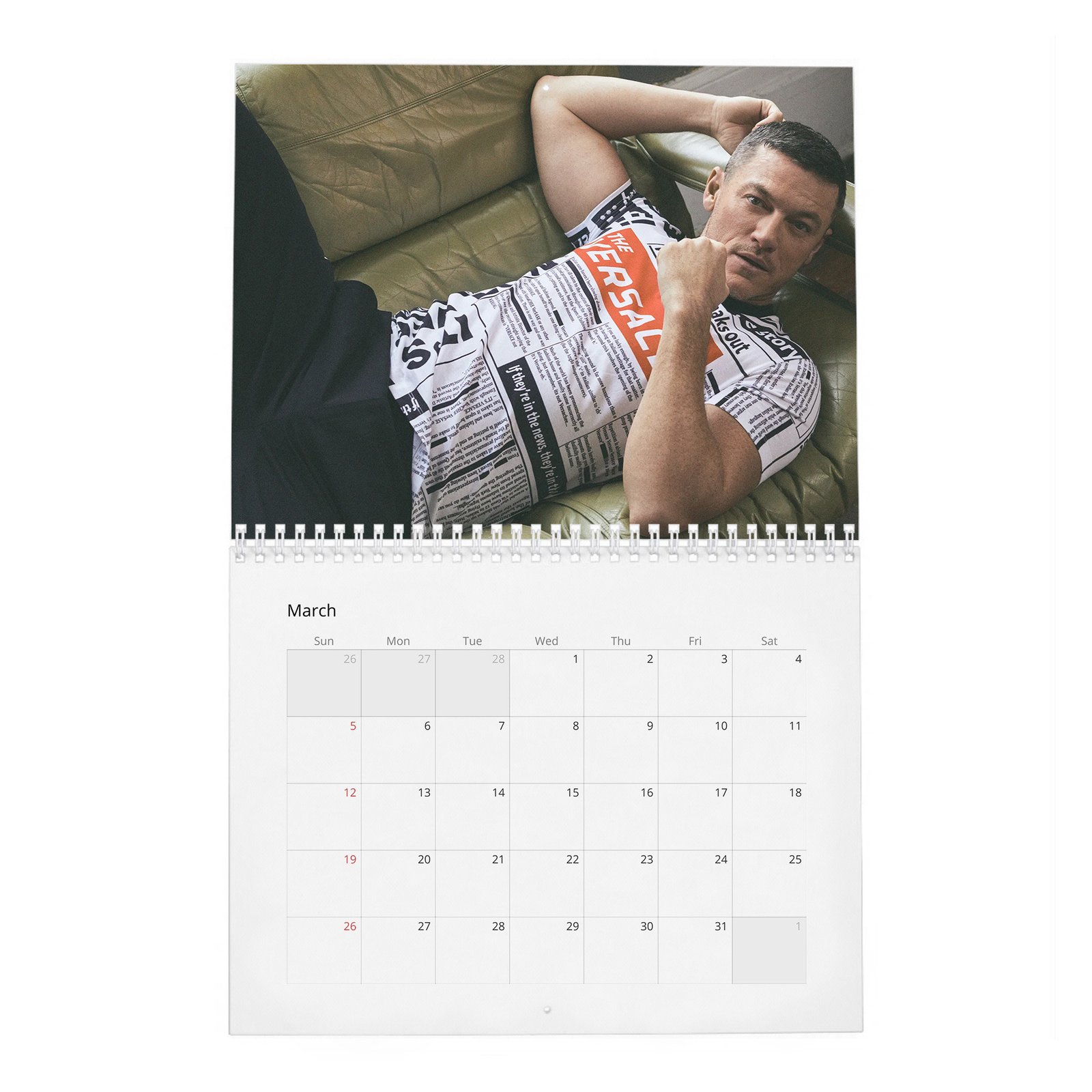 03 Luke Evans - Grit To Fight Back 2027 Wall Calendar