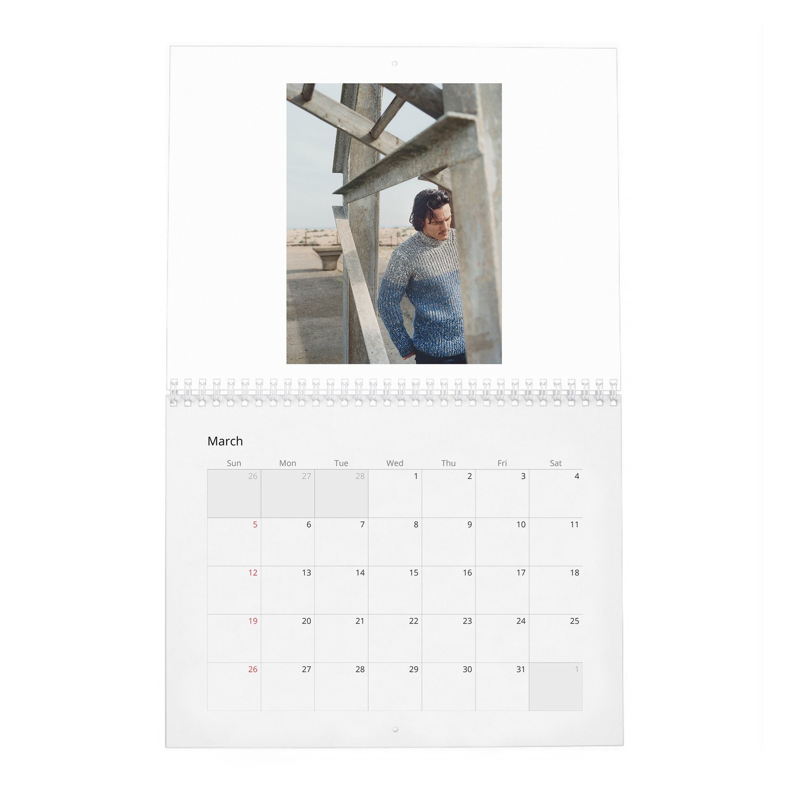 Luke Evans - Man On The Road 2027 Wall Calendar