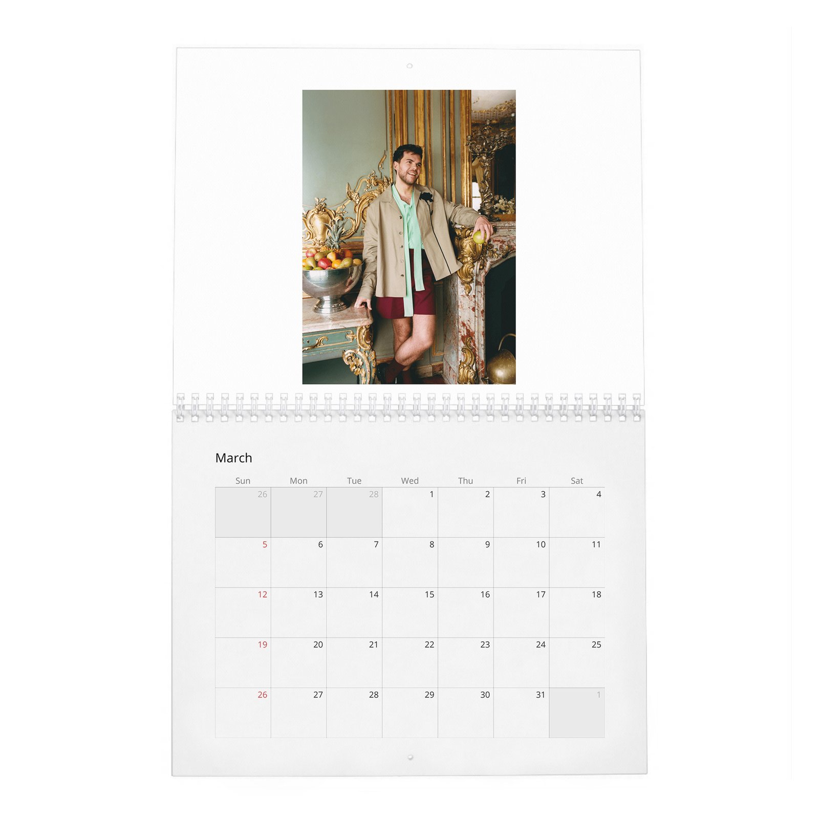 03 Luke Newton - Slow Burn 2027 Wall Calendar