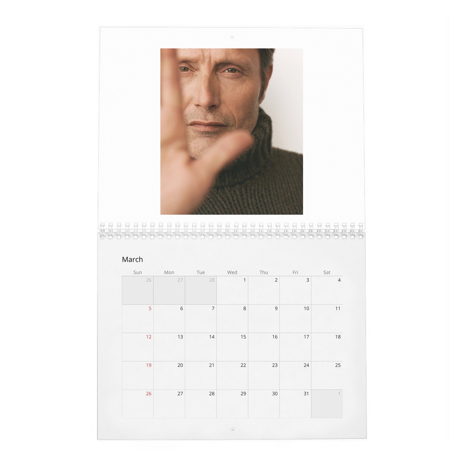 03 Mads Mikkelsen - The Polar Existence 2027 Wall Calendar