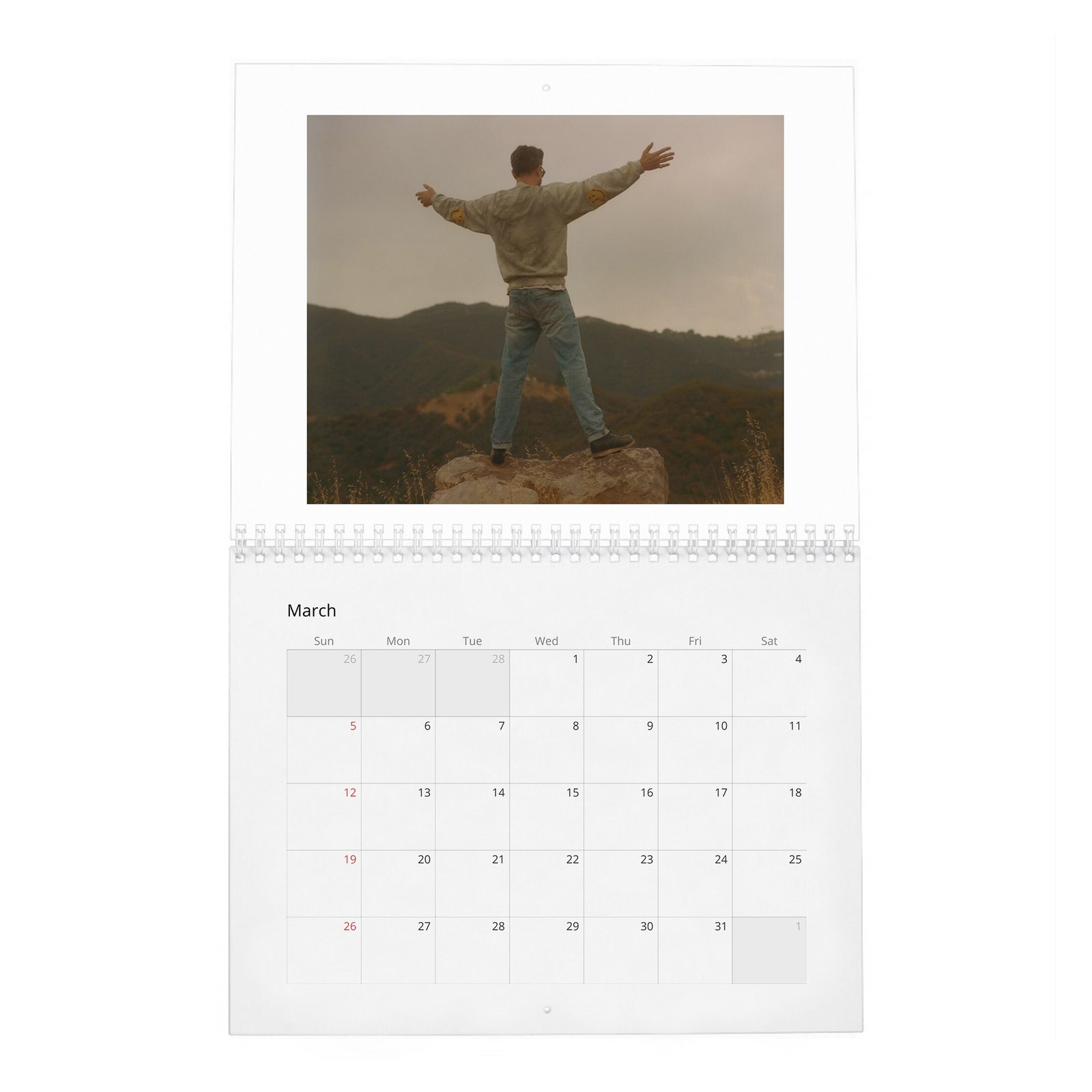 03 Joshua Jackson - On Life Down River 2027 Wall Calendar