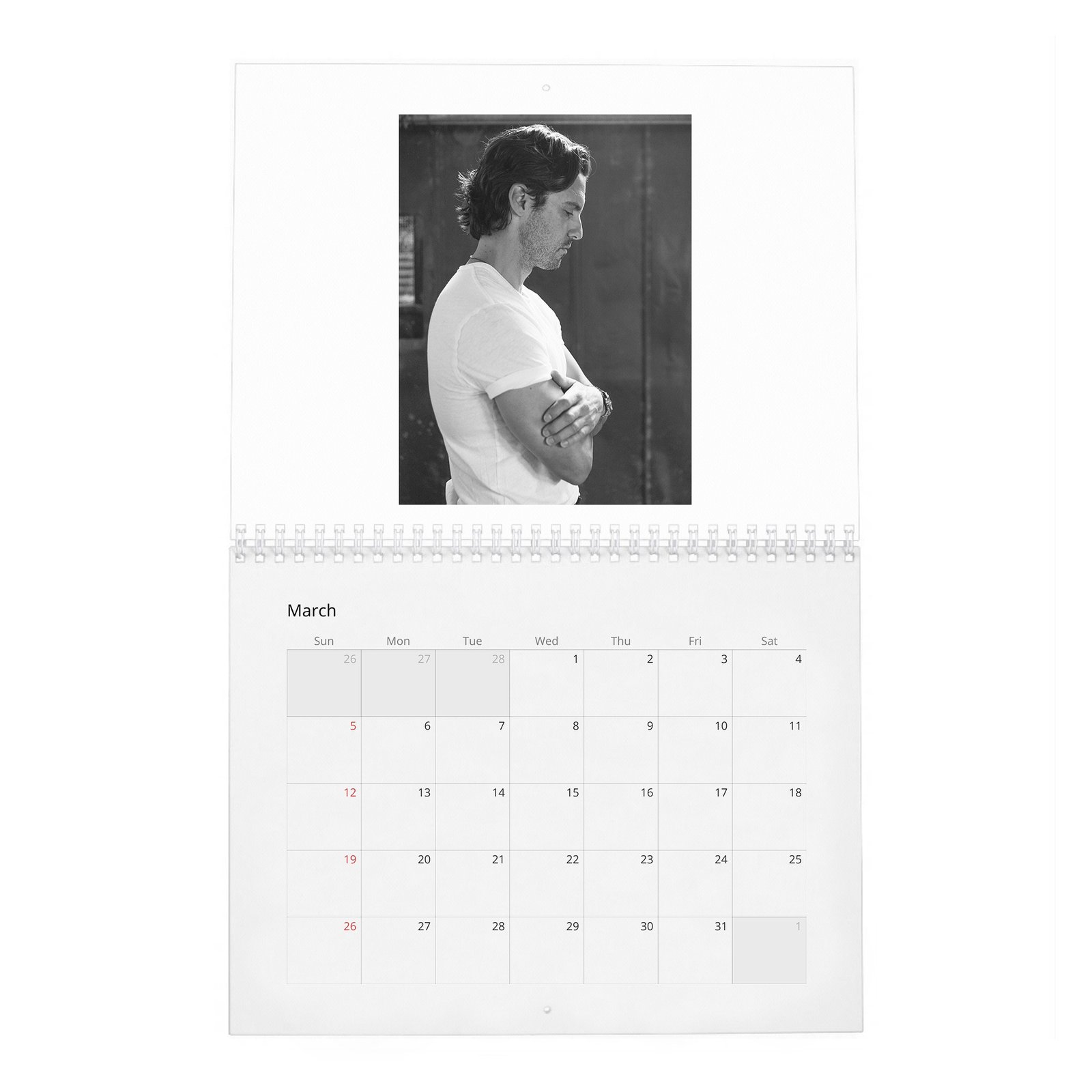 03 Milo Ventimiglia - Emotional Appeal 2027 Wall Calendar
