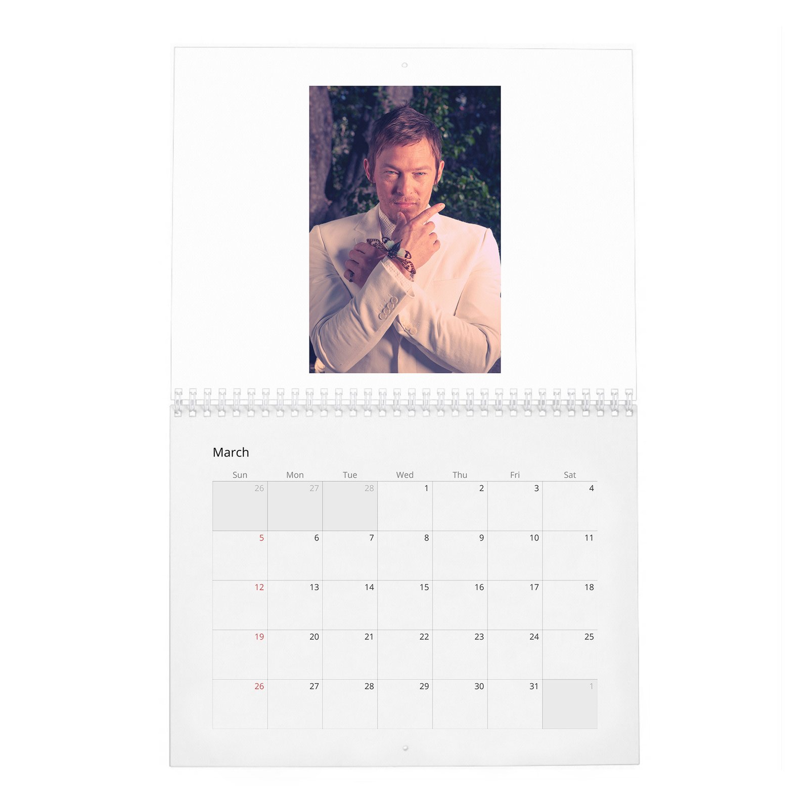 03 Norman Reedus - Flaunt Vol.1 2027 Wall Calendar