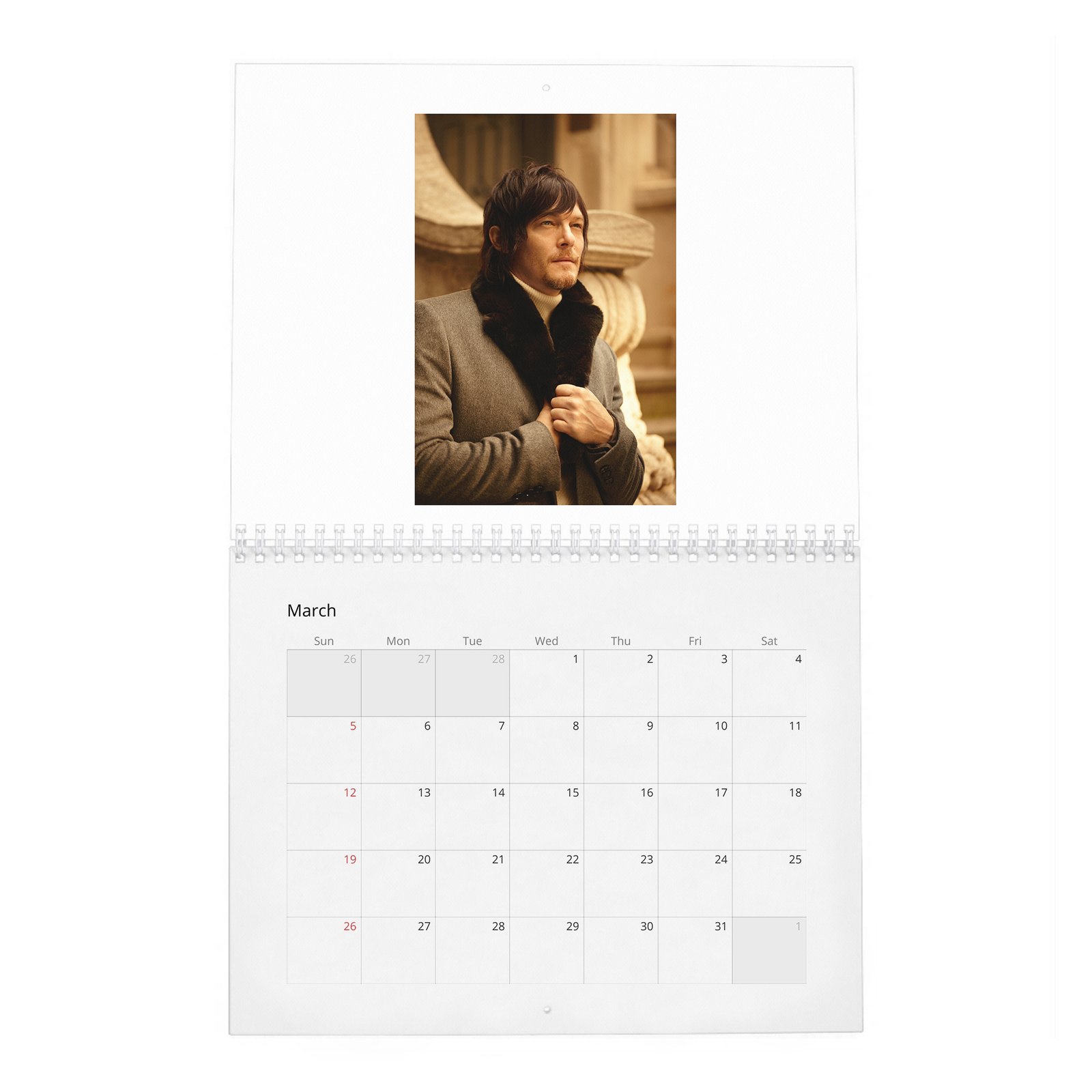 Norman Reedus - New York Rhapsody 2027 Wall Calendar