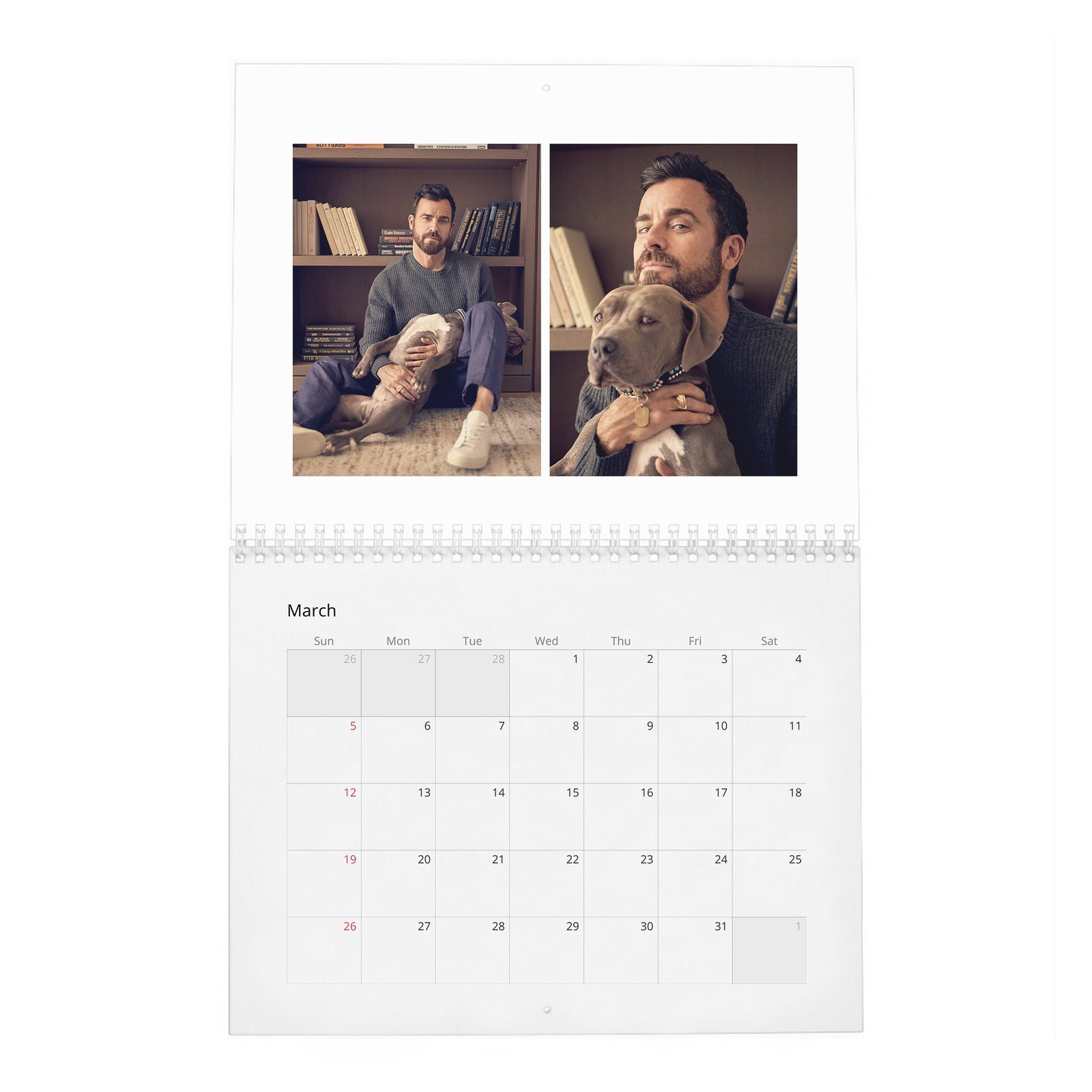 03 Justin Theroux - The Enviable Life 2027 Wall Calendar