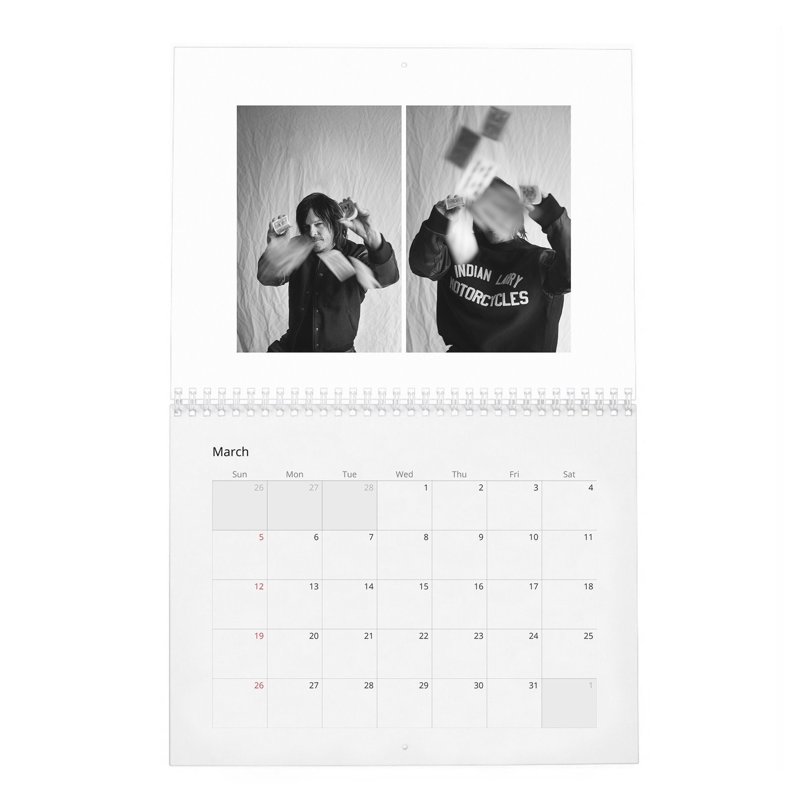 03 Norman Reedus - So It Goes 2027 Wall Calendar