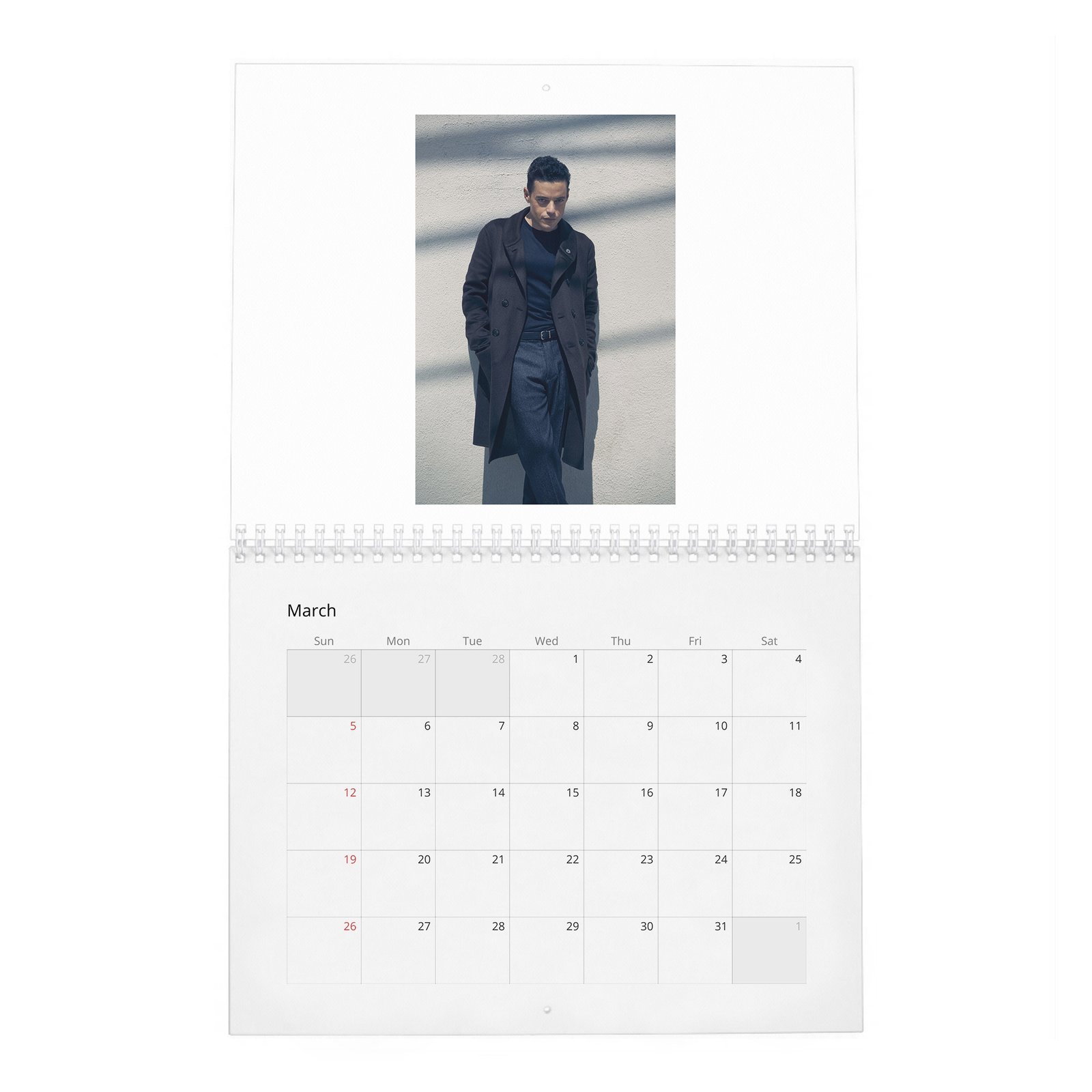 Rami Malek - No Matter What 2027 Wall Calendar