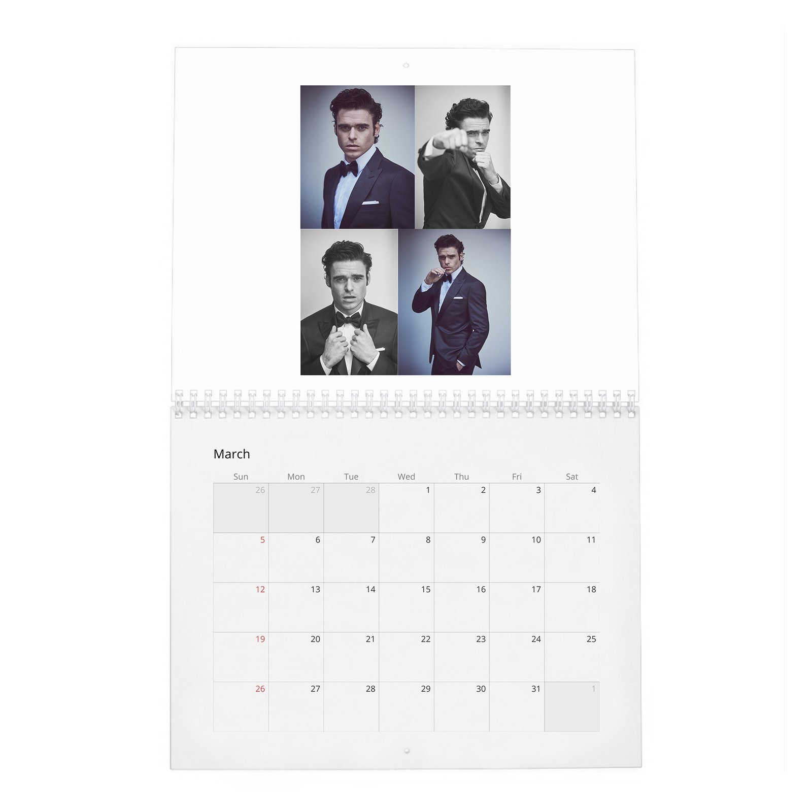 03 Richard Madden - Off-Duty With 2027 Wall Calendar