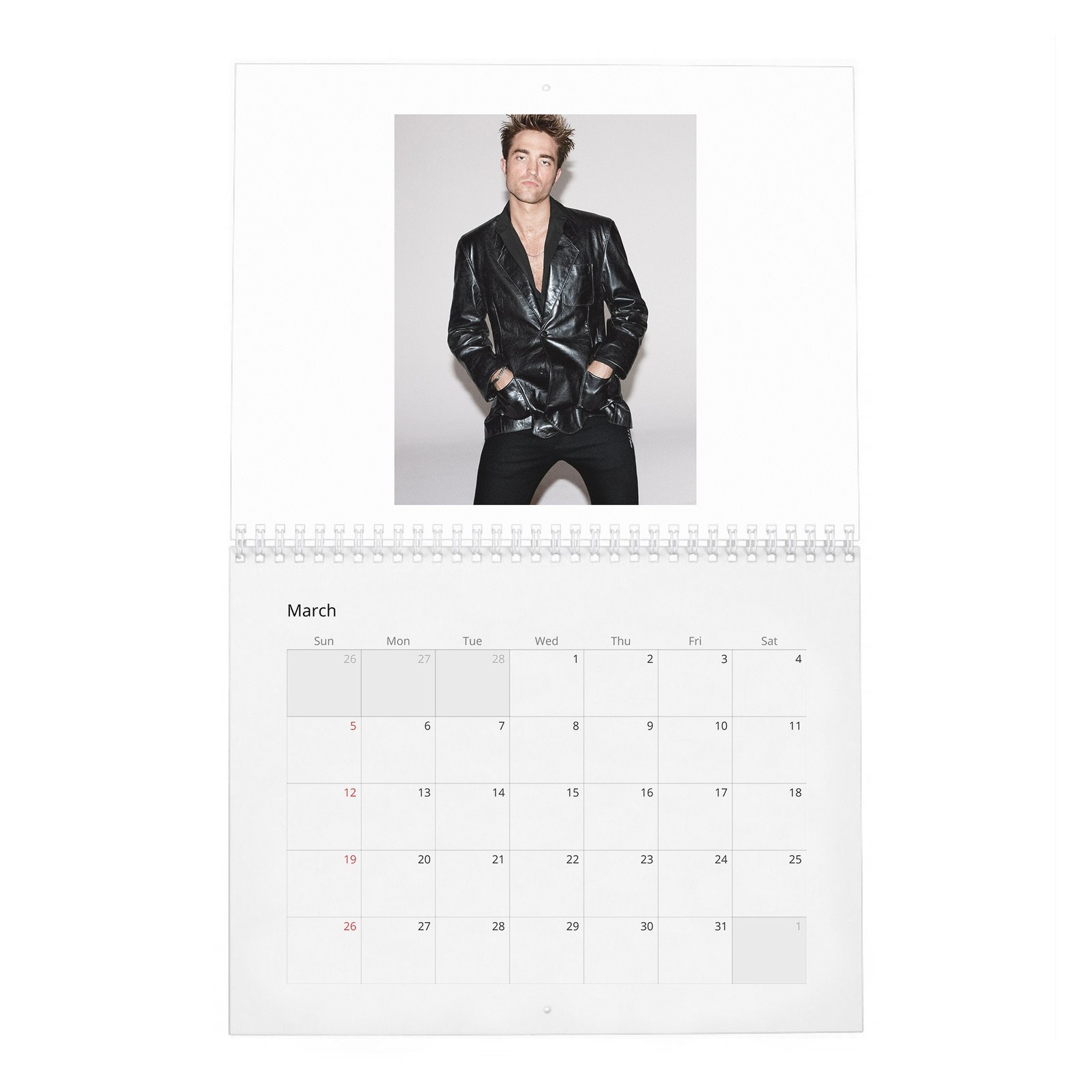 Robert Pattinson - The Second Coming Of 2027 Wall Calendar