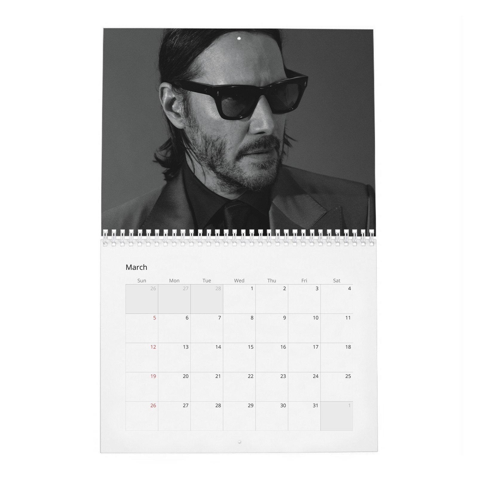 03 Keanu Reeves - The Legend Of 2027 Wall Calendar