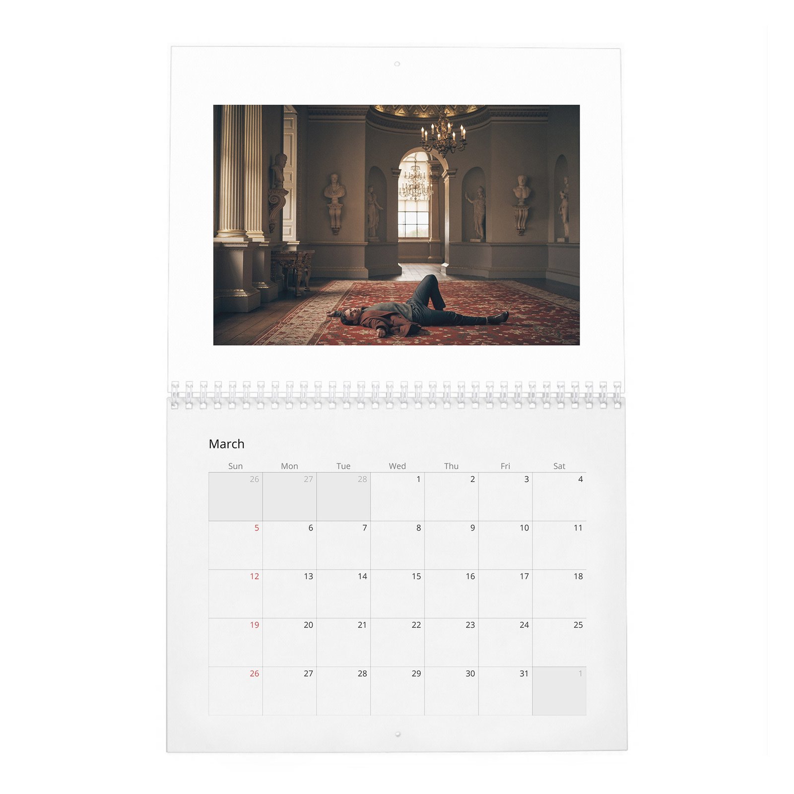03 Sam Claflin - On The Spot 2027 Wall Calendar
