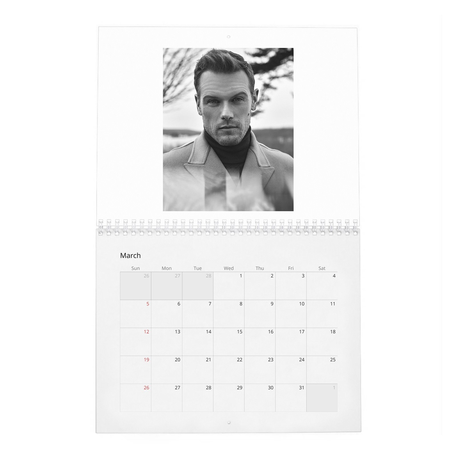 03 Sam Heughan - Nobleman 2027 Wall Calendar