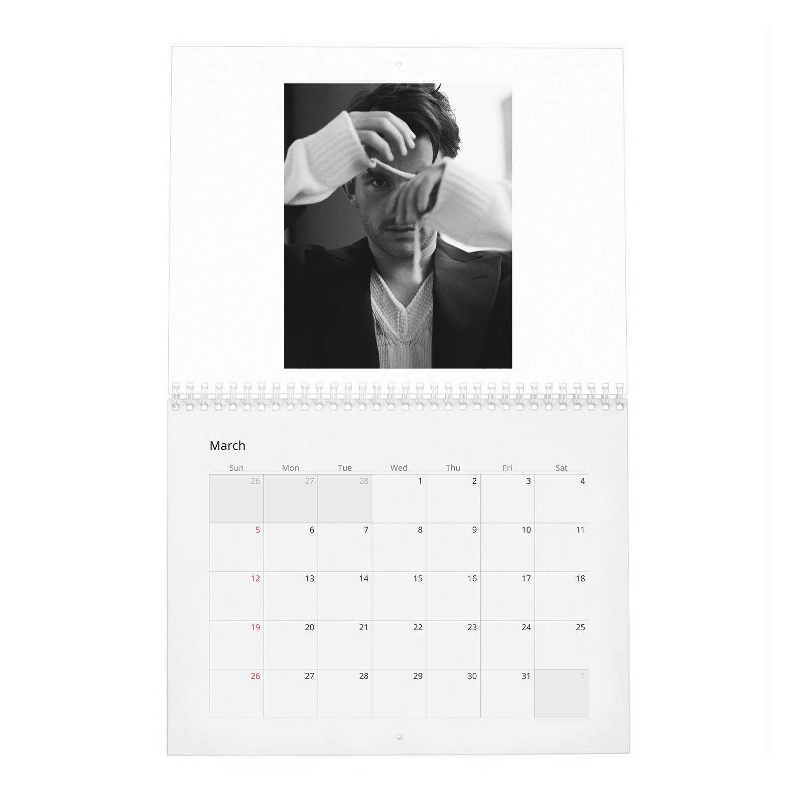 03 Jonathan Bailey - Takes Off 2027 Wall Calendar