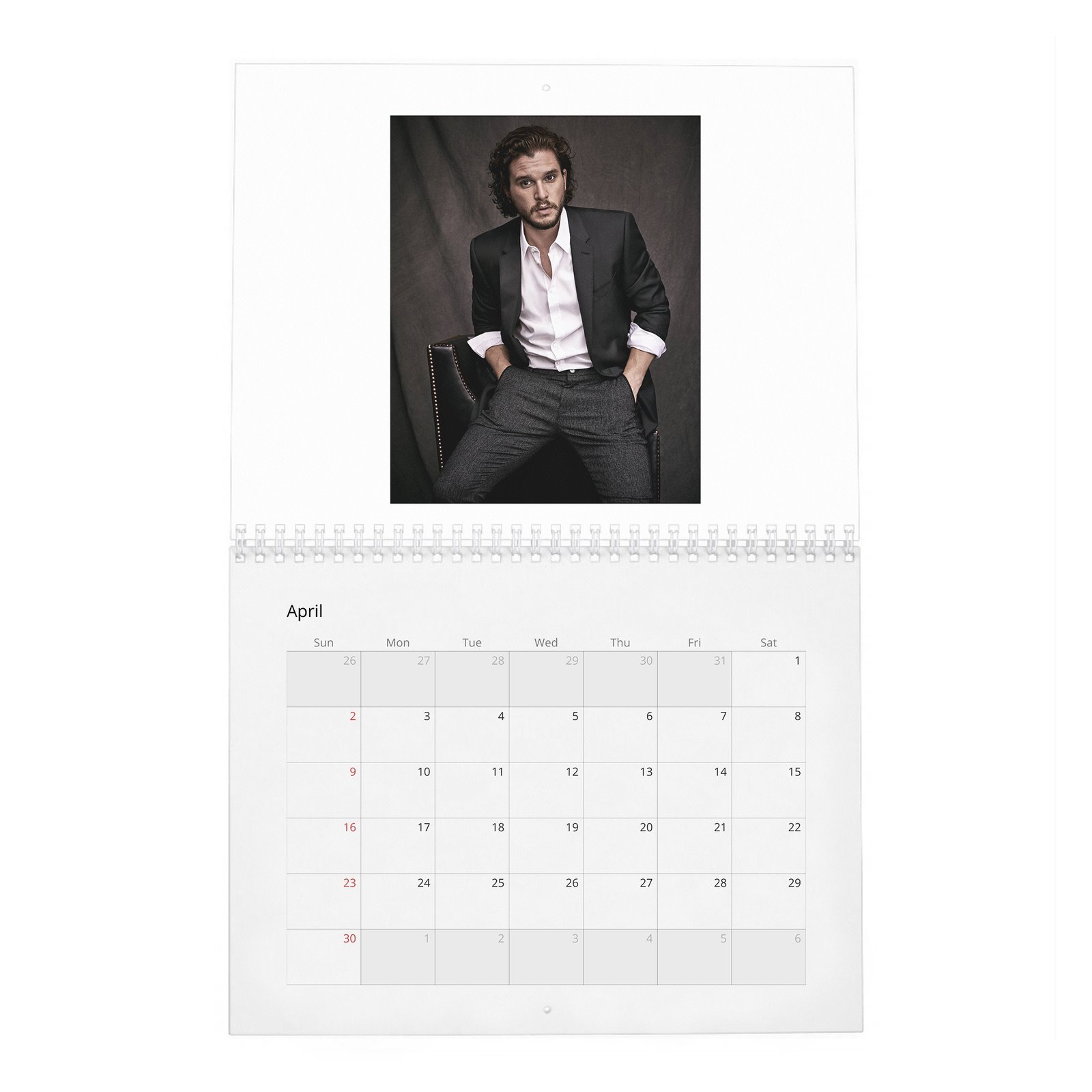 04 Kit Harington - Bastard Revolution 2027 Wall Calendar