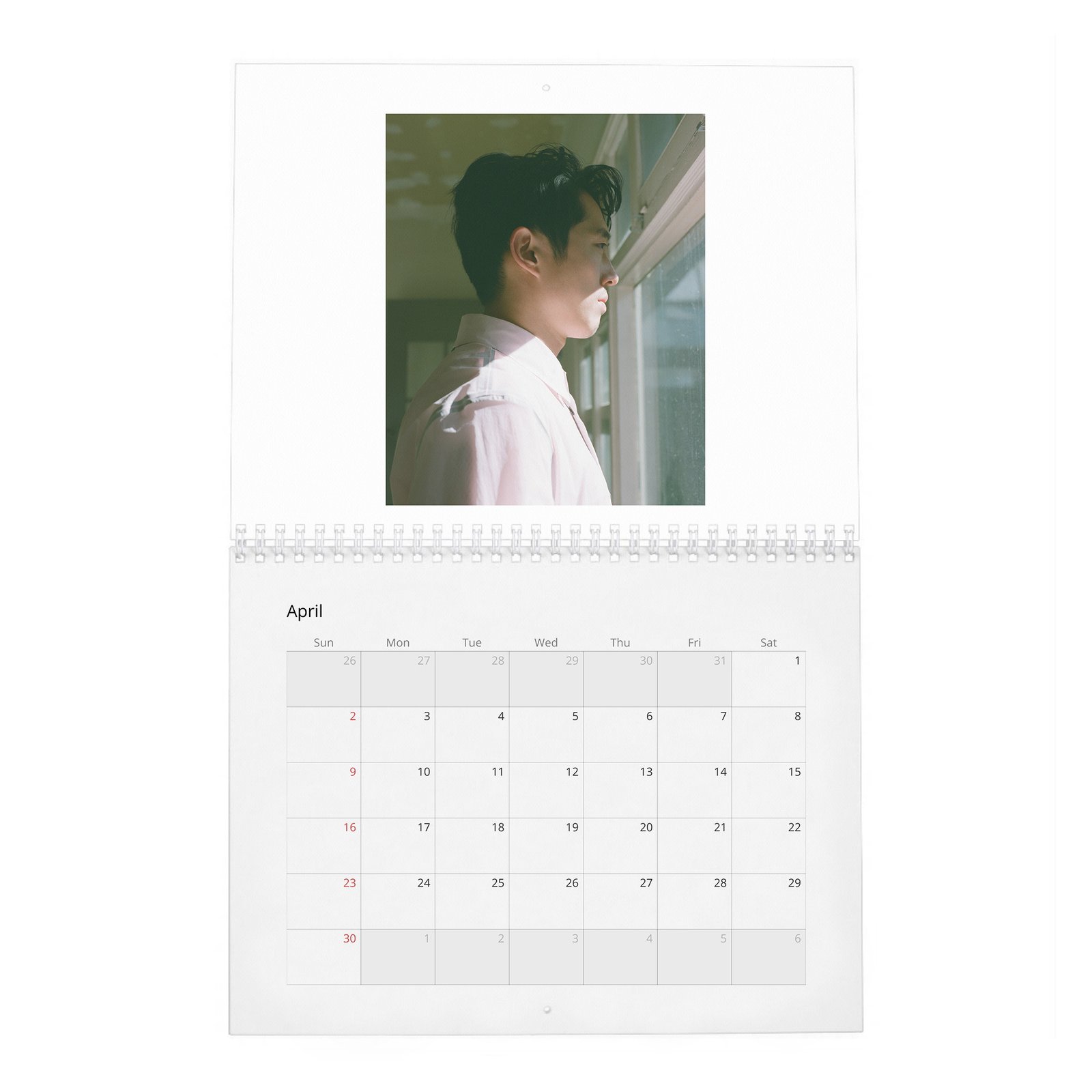 04 Steven Yeun - Flaunt 2027 Wall Calendar
