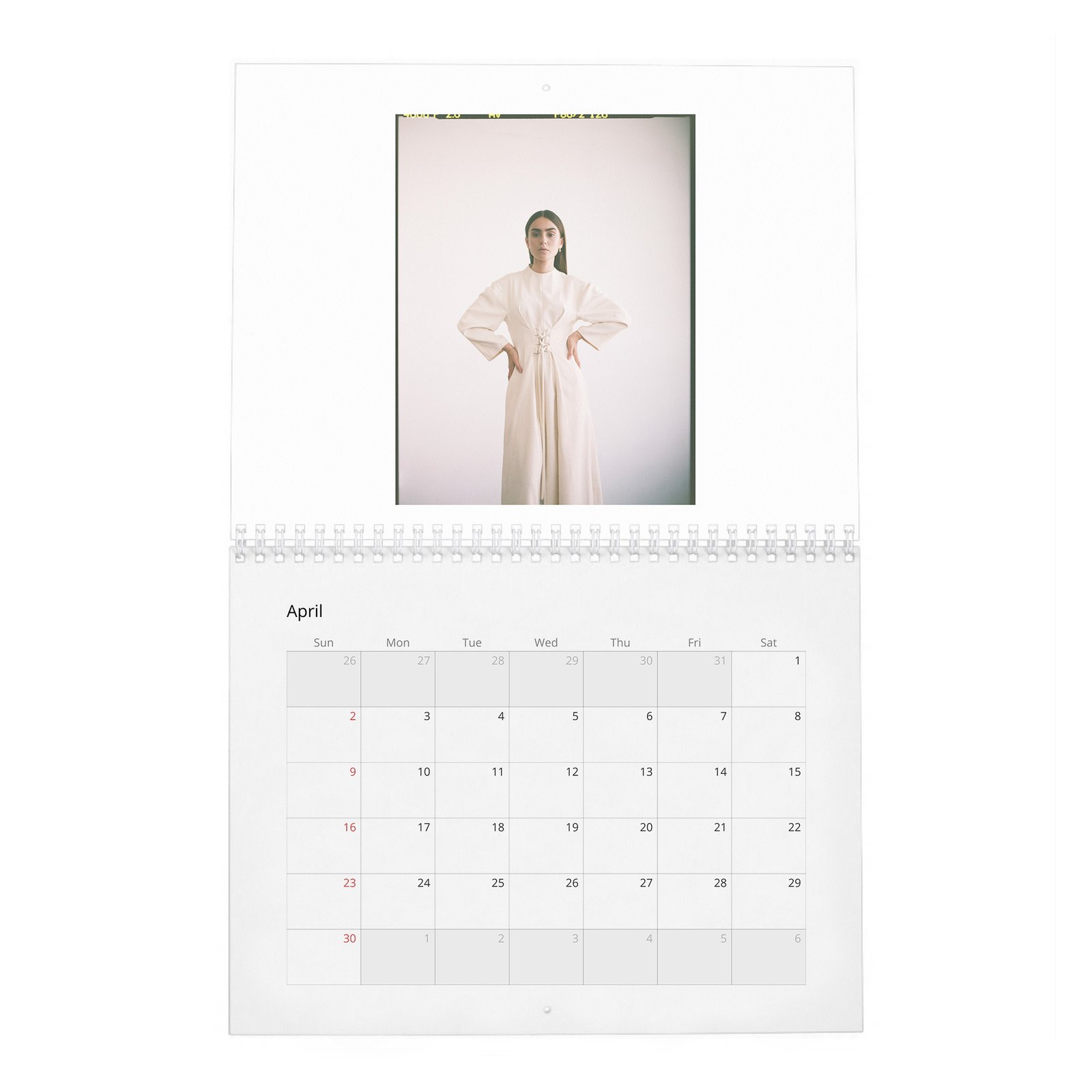 04 Lily Collins - Laterals 2027 Wall Calendar
