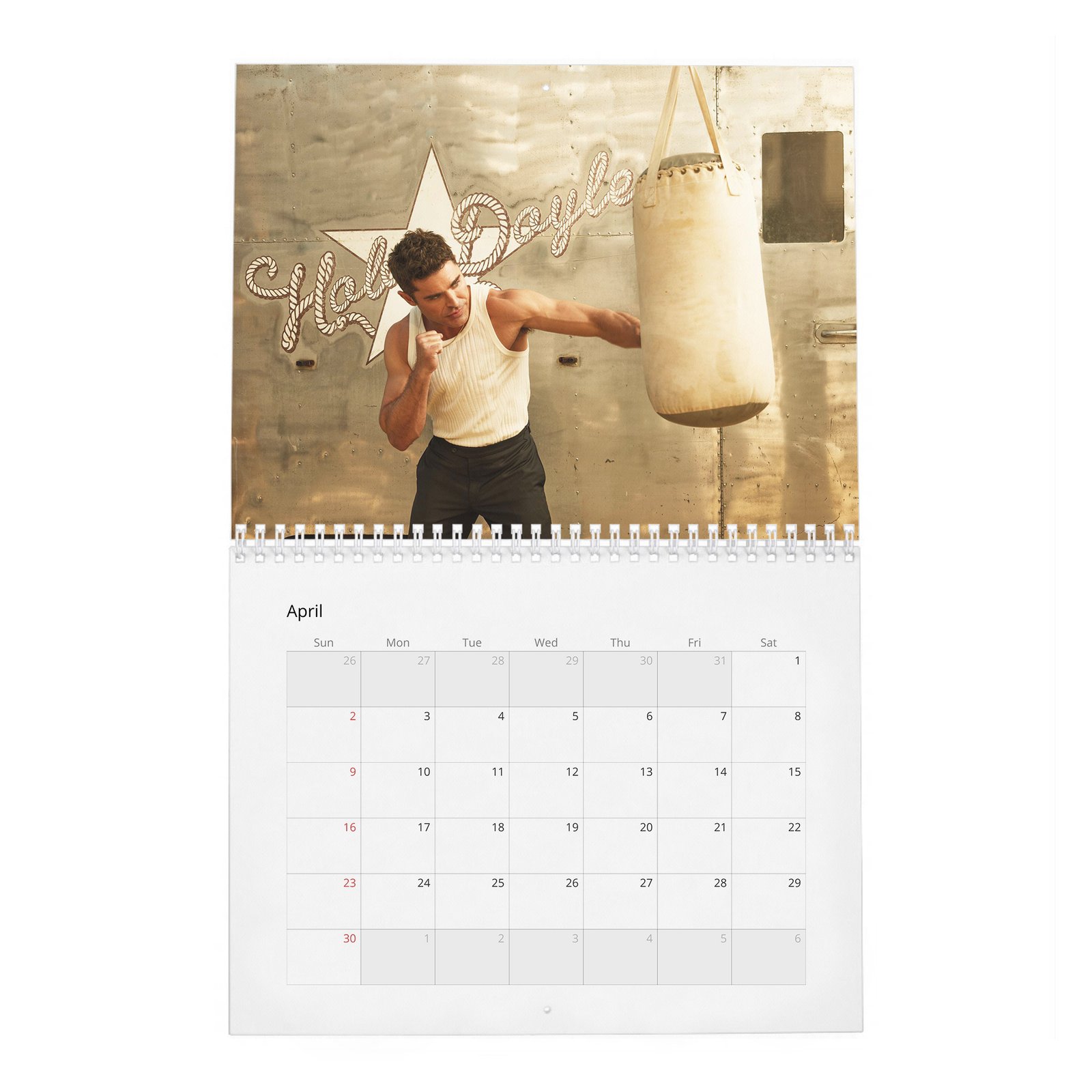 04 Zac Efron - The Ringmaster 2027 Wall Calendar