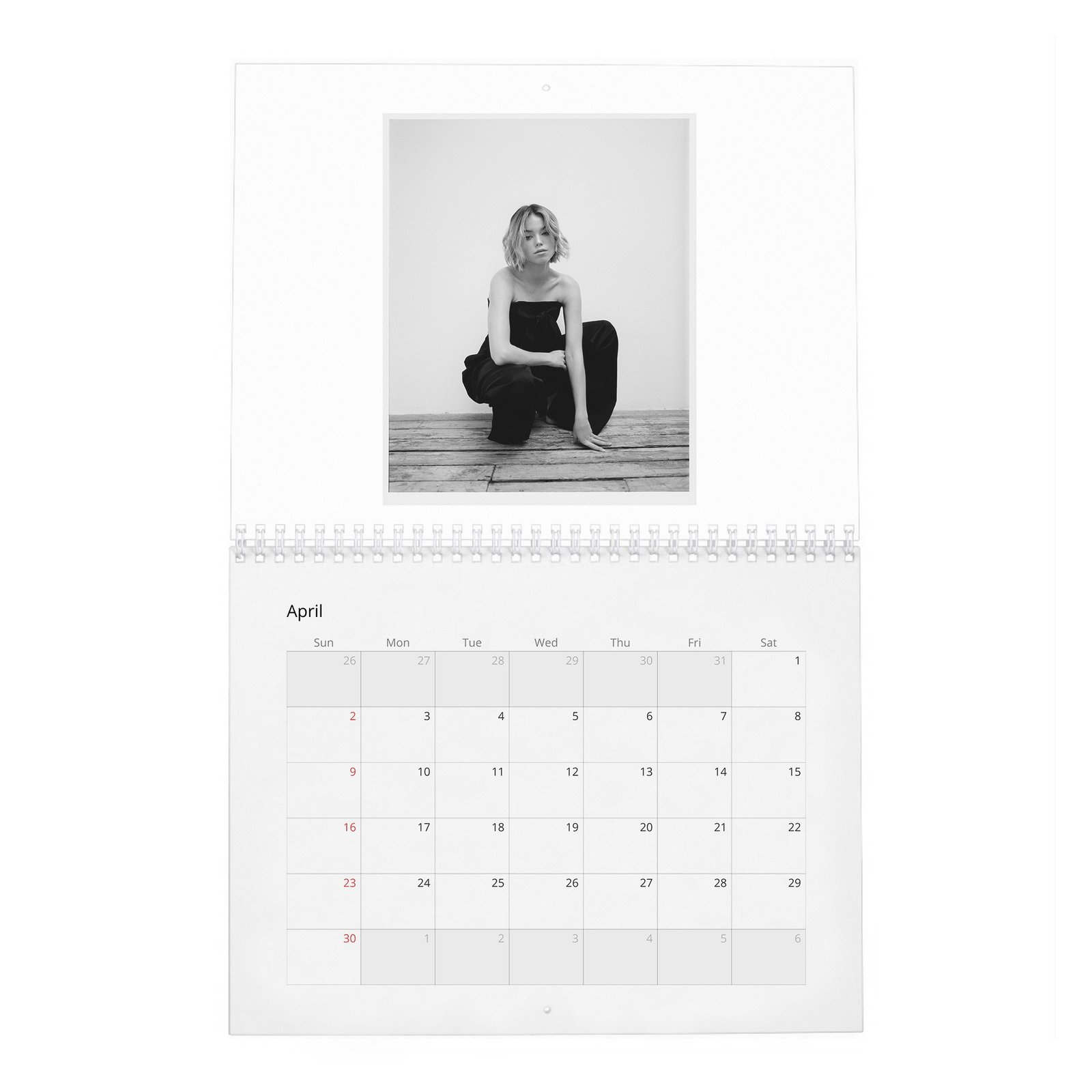 04 Milly Alcock - Flaunt 2027 Wall Calendar