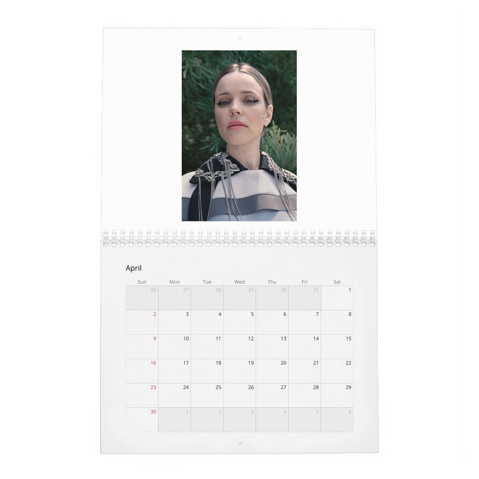 Rachel McAdams - Violet 2027 Wall Calendar