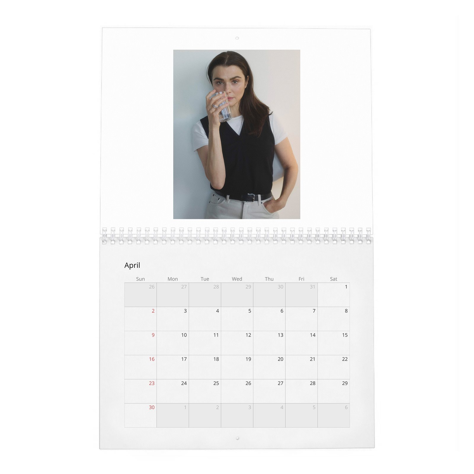 04 Rachel Weisz - Reflections 2027 Wall Calendar