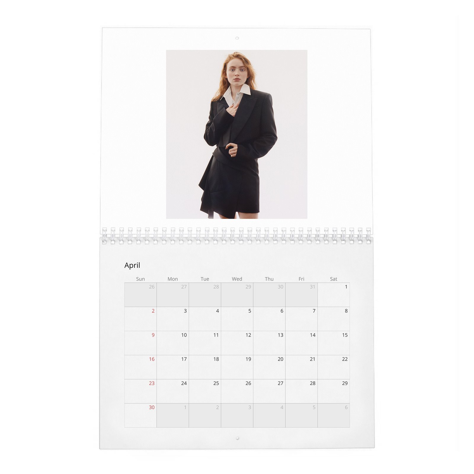 04 Sadie Sink - Bold Discretion 2027 Wall Calendar