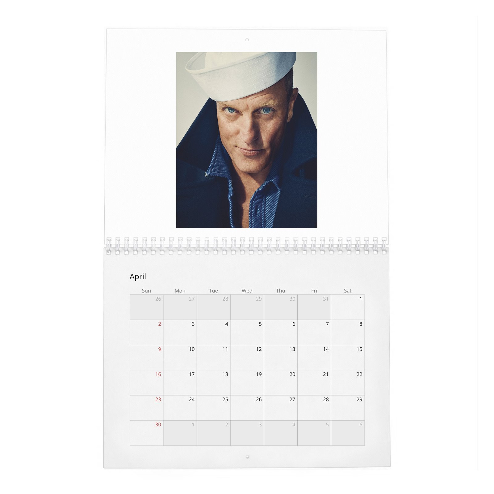 04 Woody Harrelson - Light Up 2027 Wall Calendar