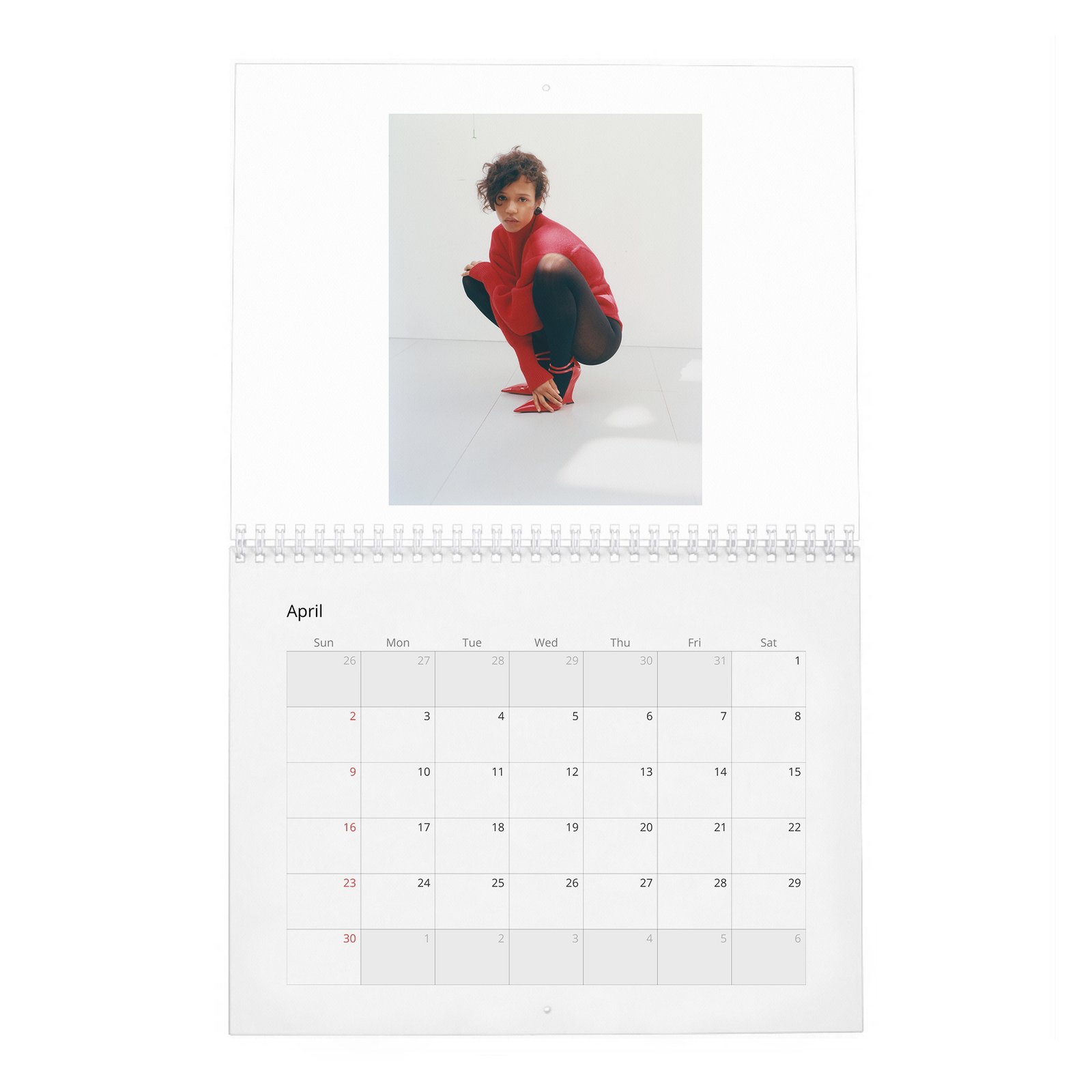 04 Taylor Russell - The Face 2027 Wall Calendar
