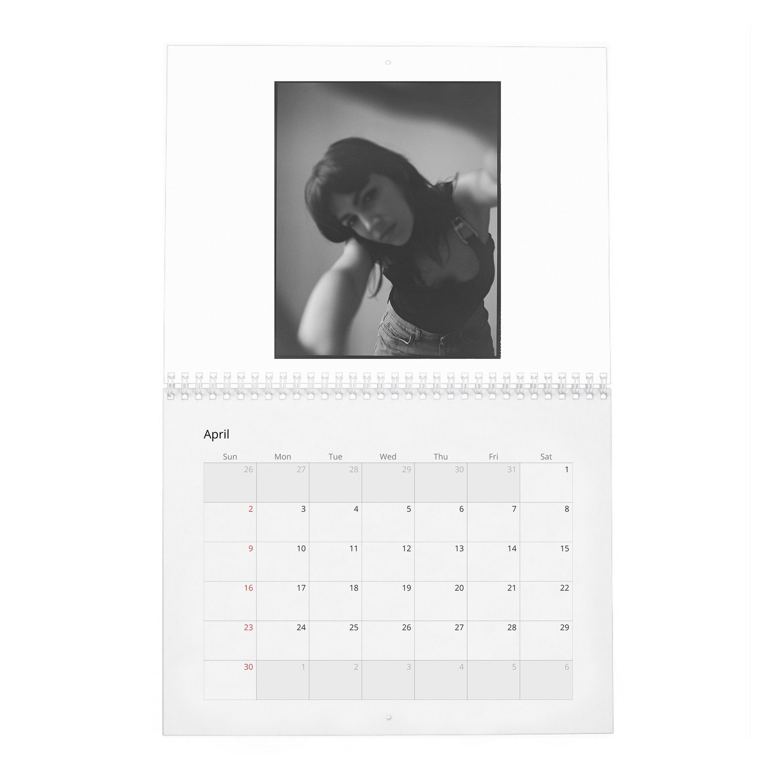 04 Ursula Corbero - Laterals 2027 Wall Calendar