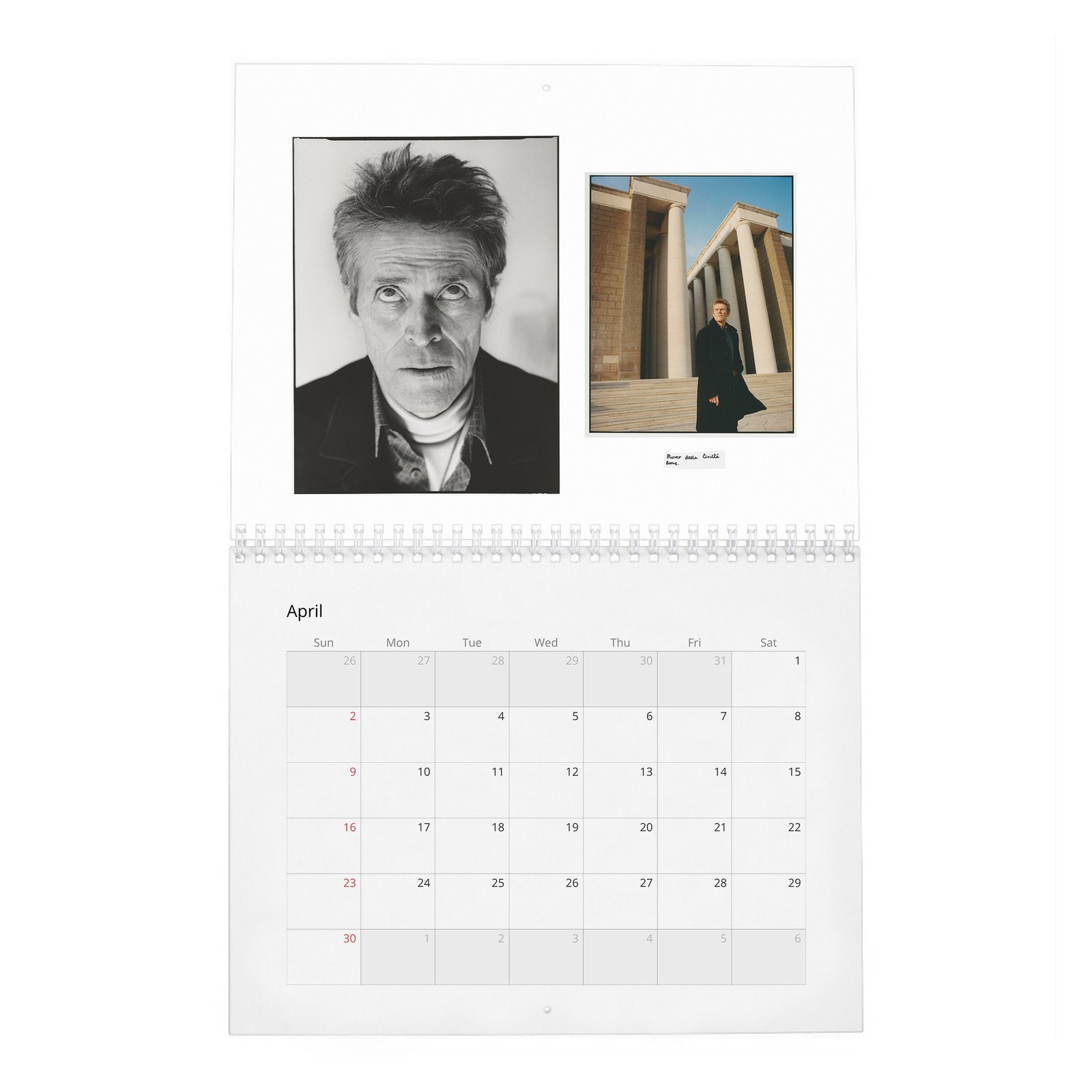 04 Willem Dafoe - Who's Afraid Of Mr Dafoe 2027 Wall Calendar
