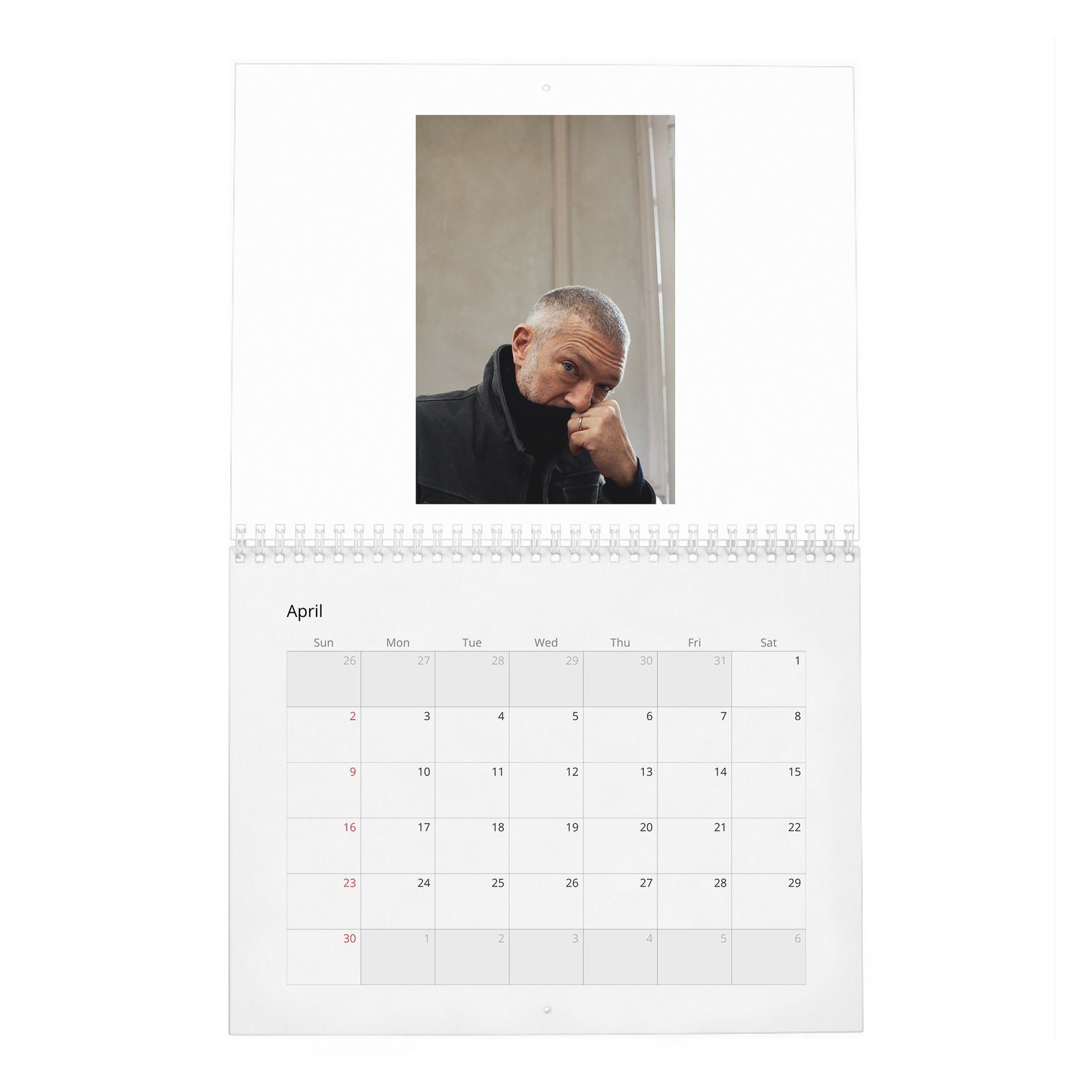 04 Vincent Cassel - Mr. Vincent Cassel 2027 Wall Calendar