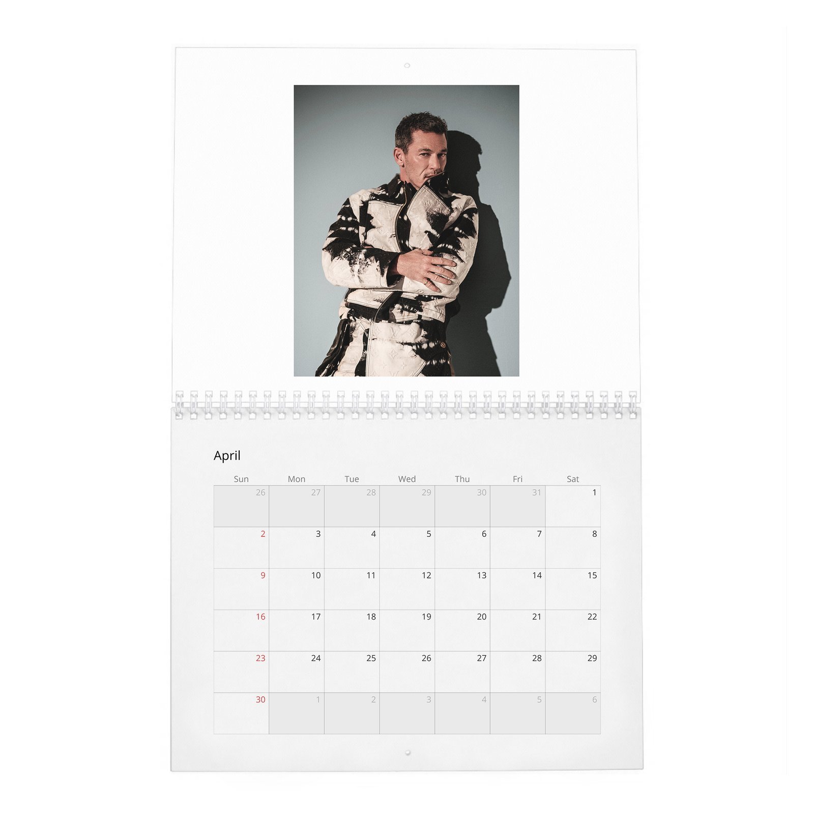 04 Luke Evans - In Conversation 2027 Wall Calendar