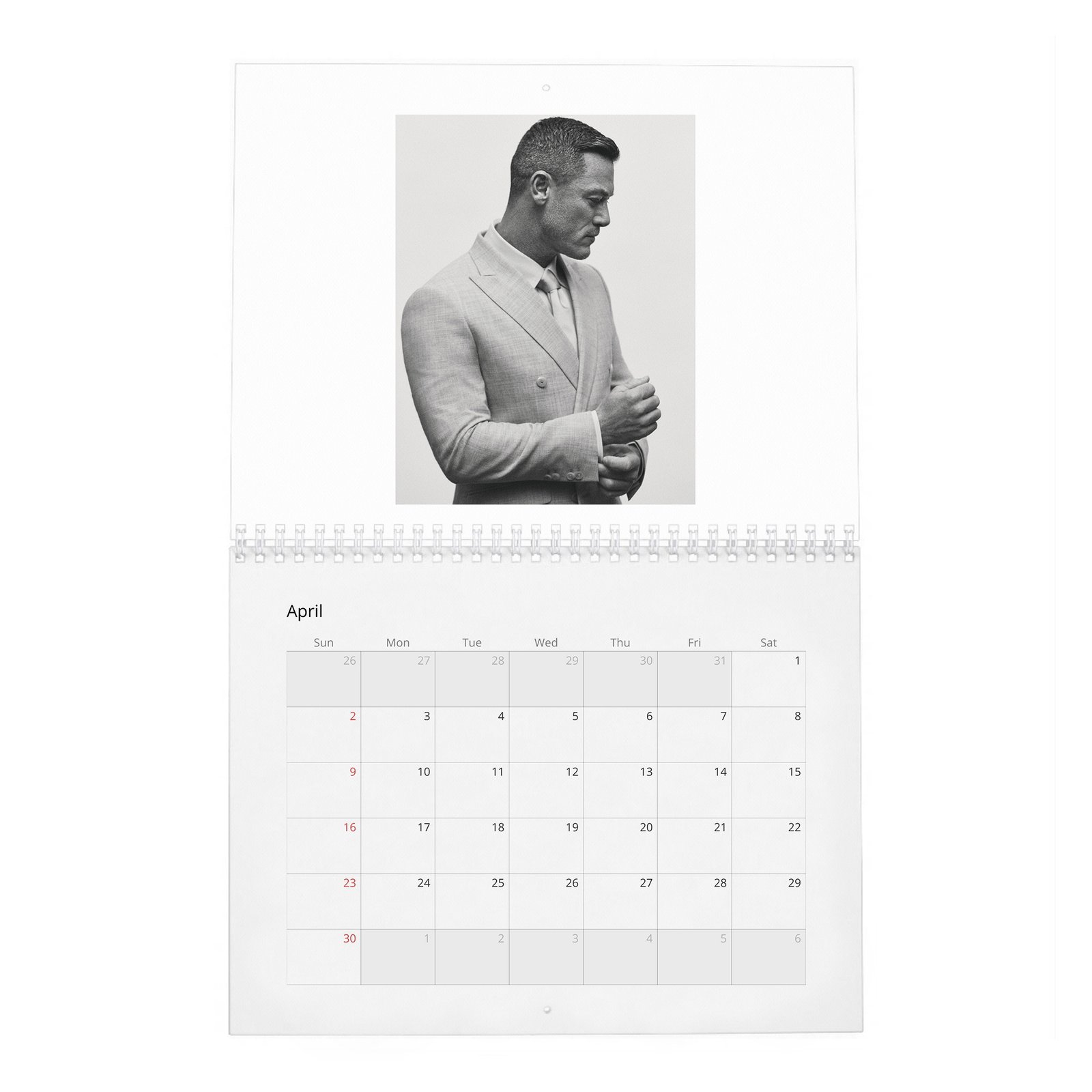 04 Luke Evans - Passion For Good Suits 2027 Wall Calendar