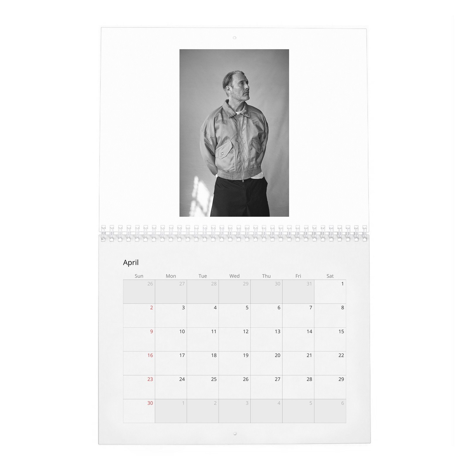 04 Mads Mikkelsen - Good Bad 2027 Wall Calendar