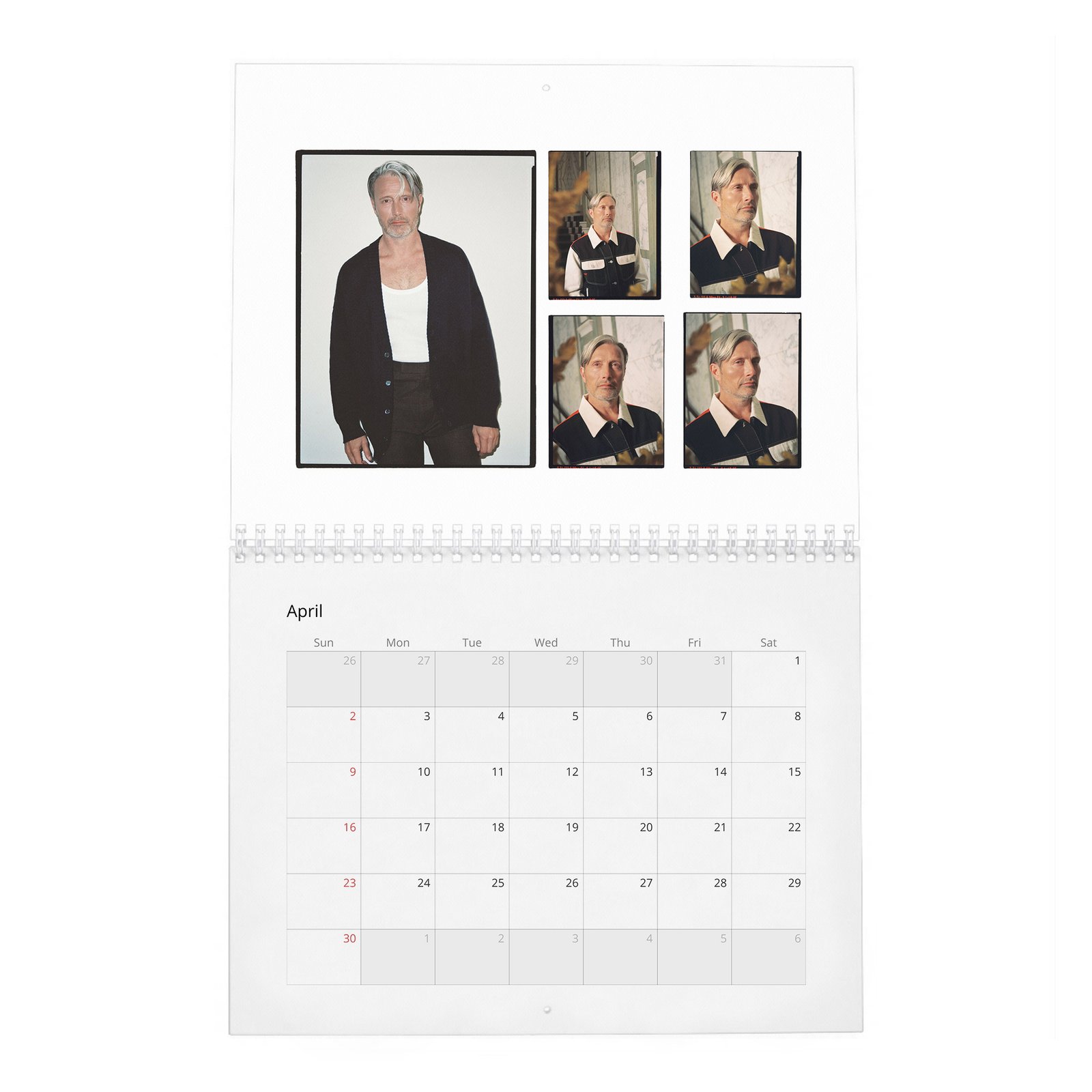 04 Mads Mikkelsen - Mads Uncensored 2027 Wall Calendar